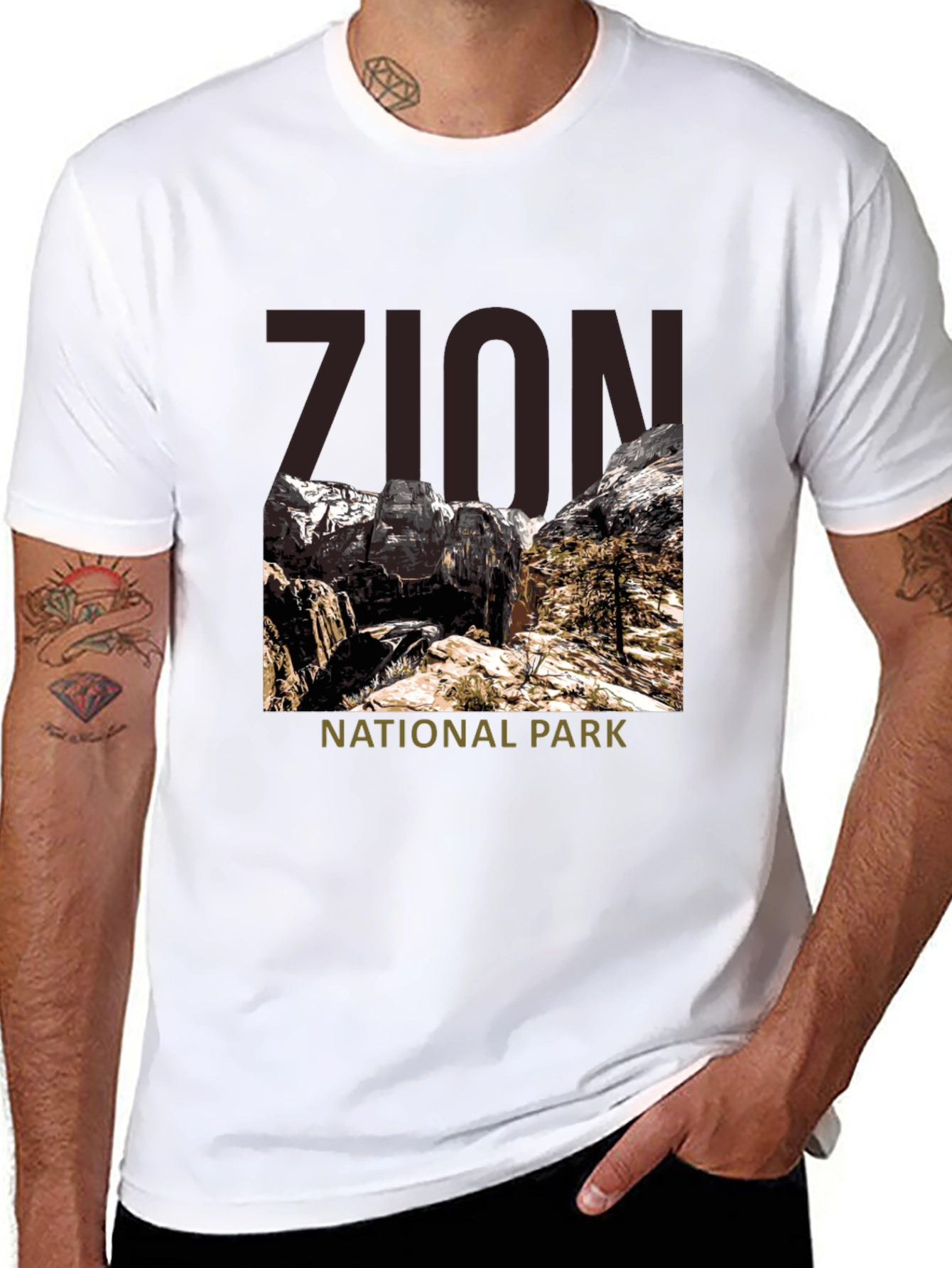 Zion National Park Graphic Tee - Black
