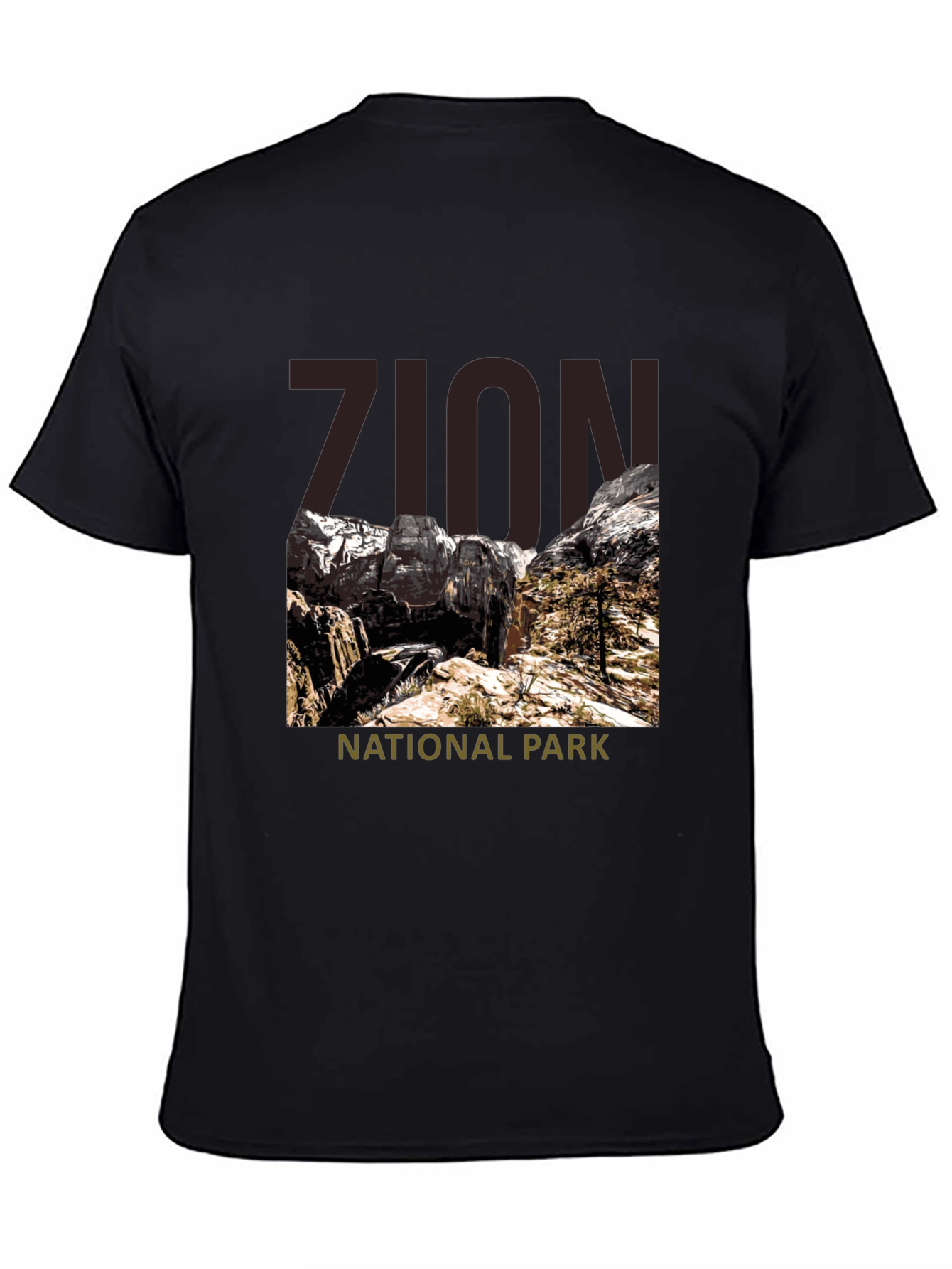 Zion National Park Graphic Tee - Black
