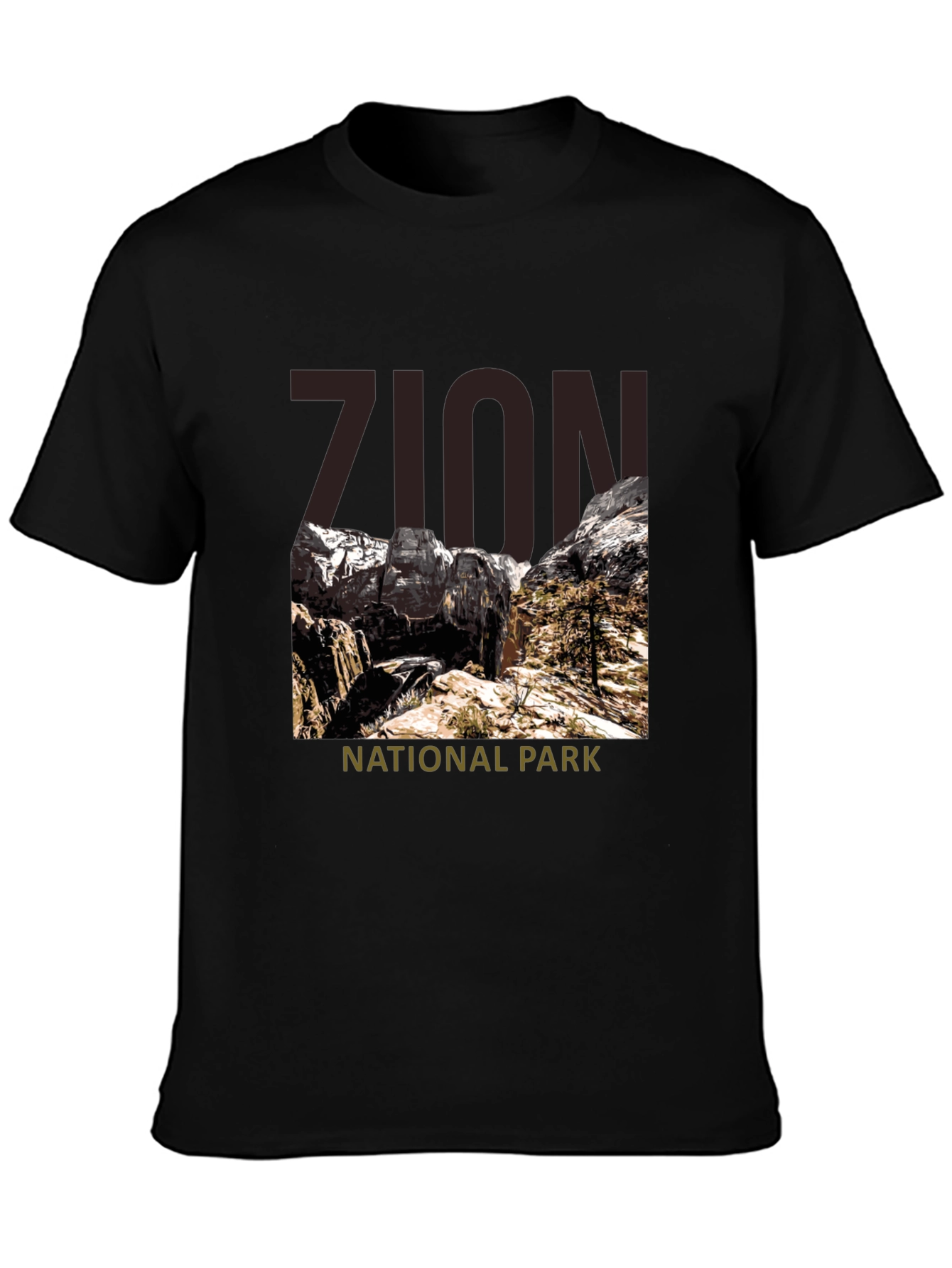 Zion National Park Graphic Tee - Black