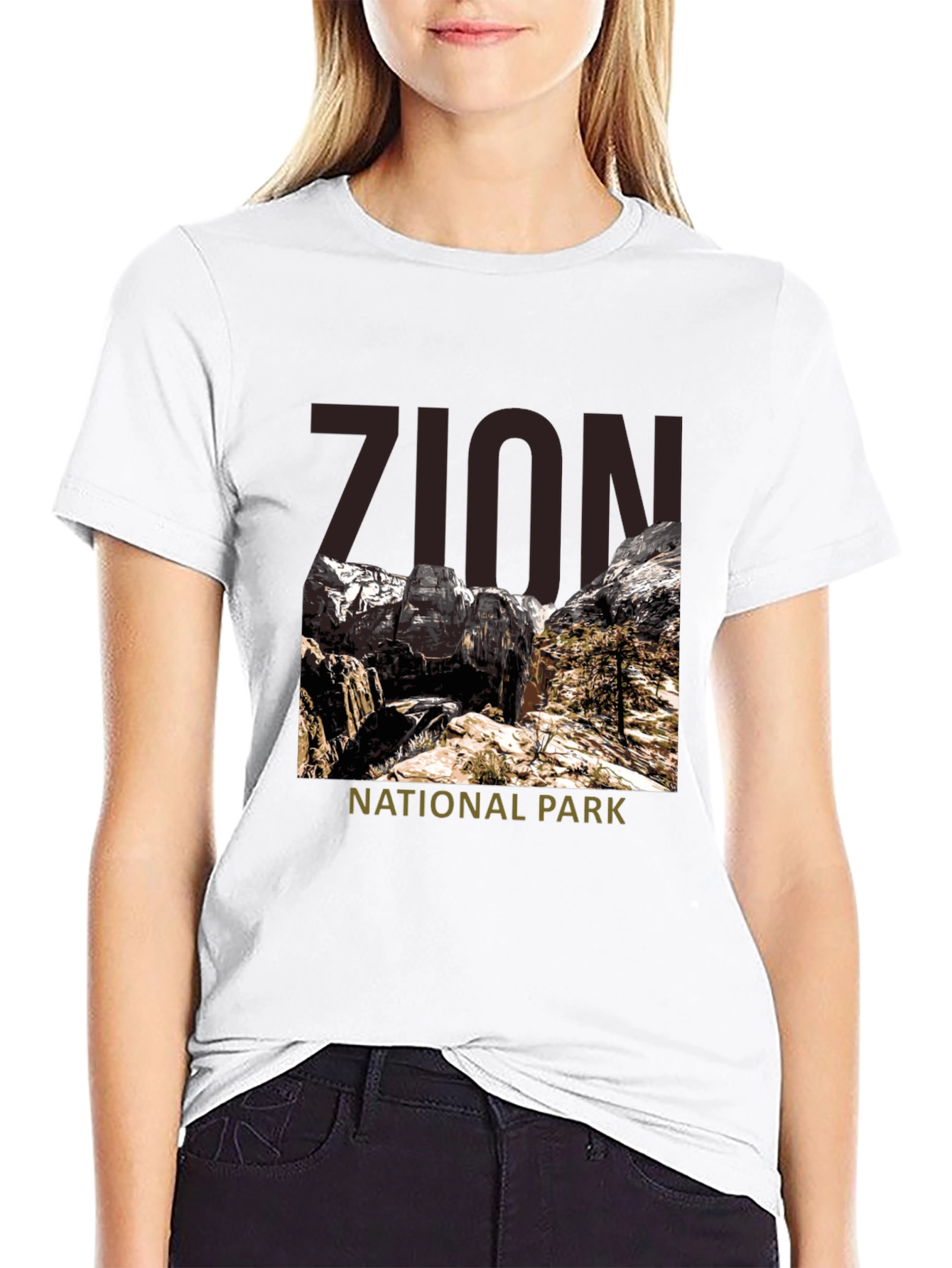 Zion National Park Graphic Tee - Black