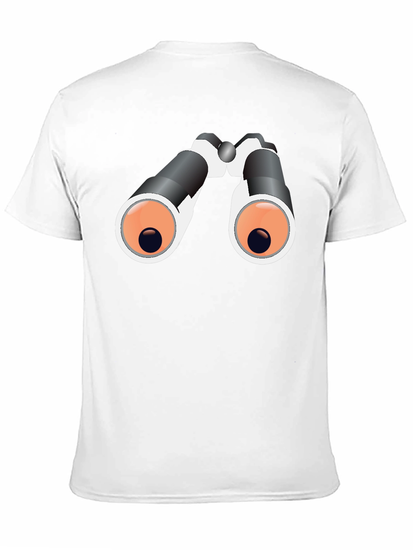 Binoculars Graphic Tee - Black Cotton T-Shirt