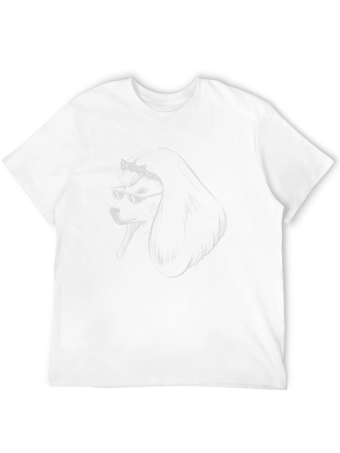 Cool Poodle Graphic Tee - Stylish Unisex Cotton T-Shirt