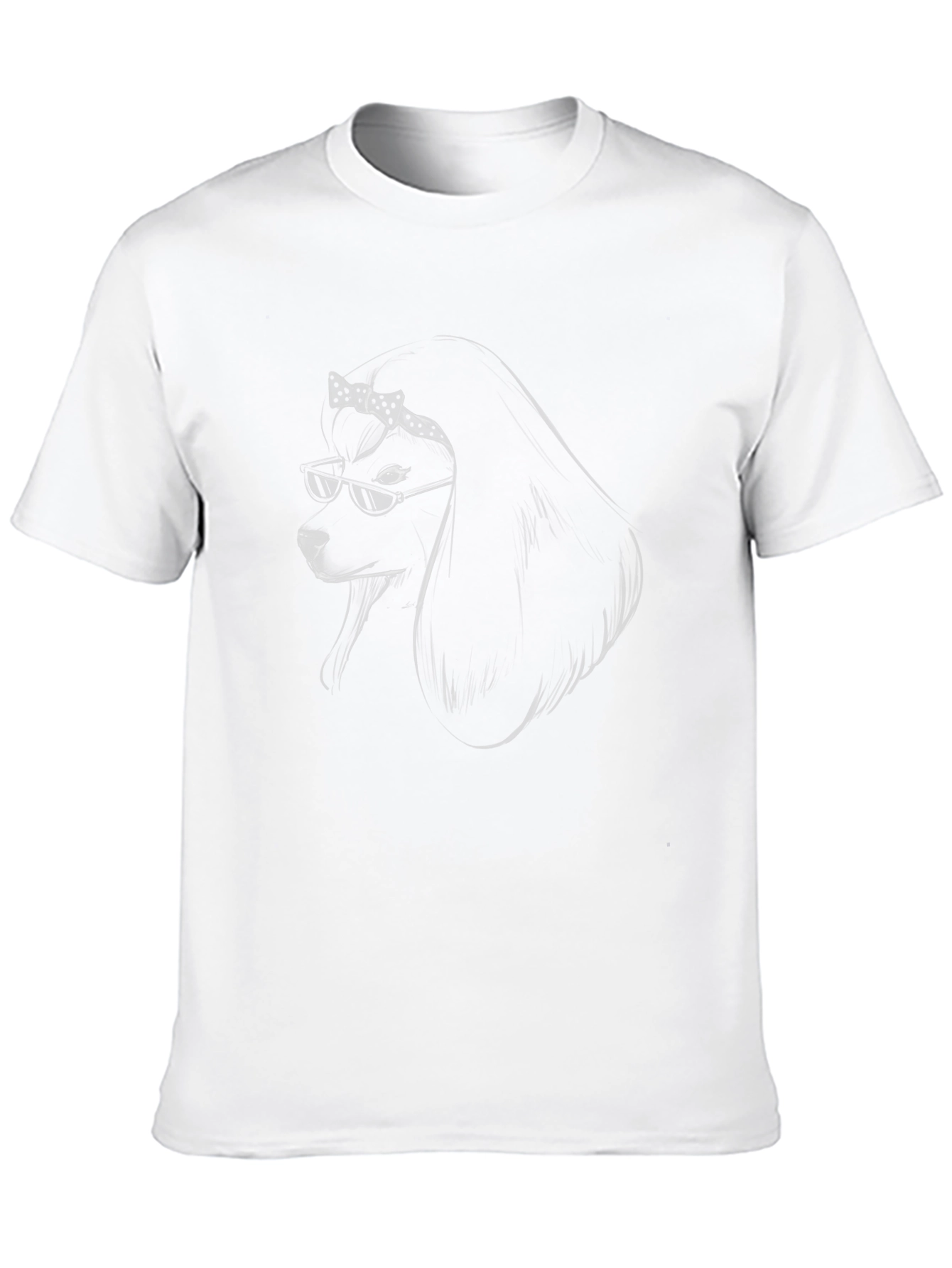 Cool Poodle Graphic Tee - Stylish Unisex Cotton T-Shirt