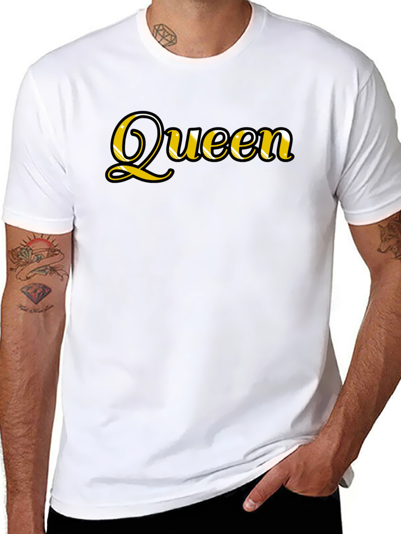 Queen Graphic Tee - Black Casual T-Shirt