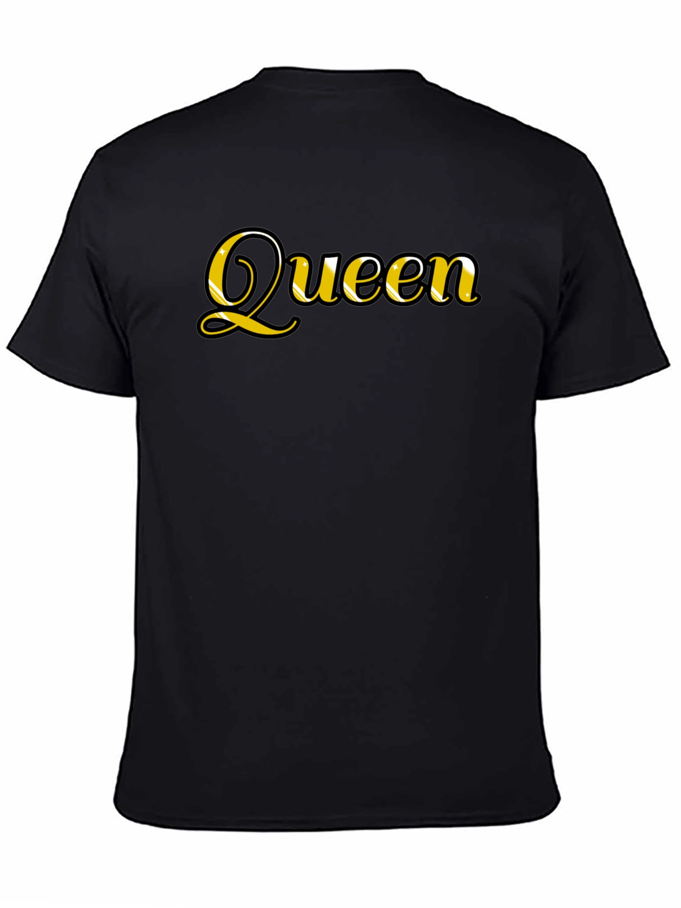 Queen Graphic Tee - Black Casual T-Shirt