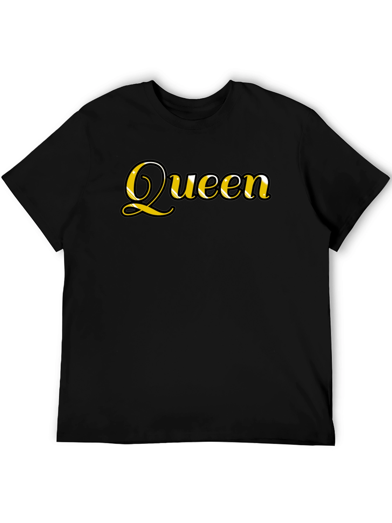 Queen Graphic Tee - Black Casual T-Shirt