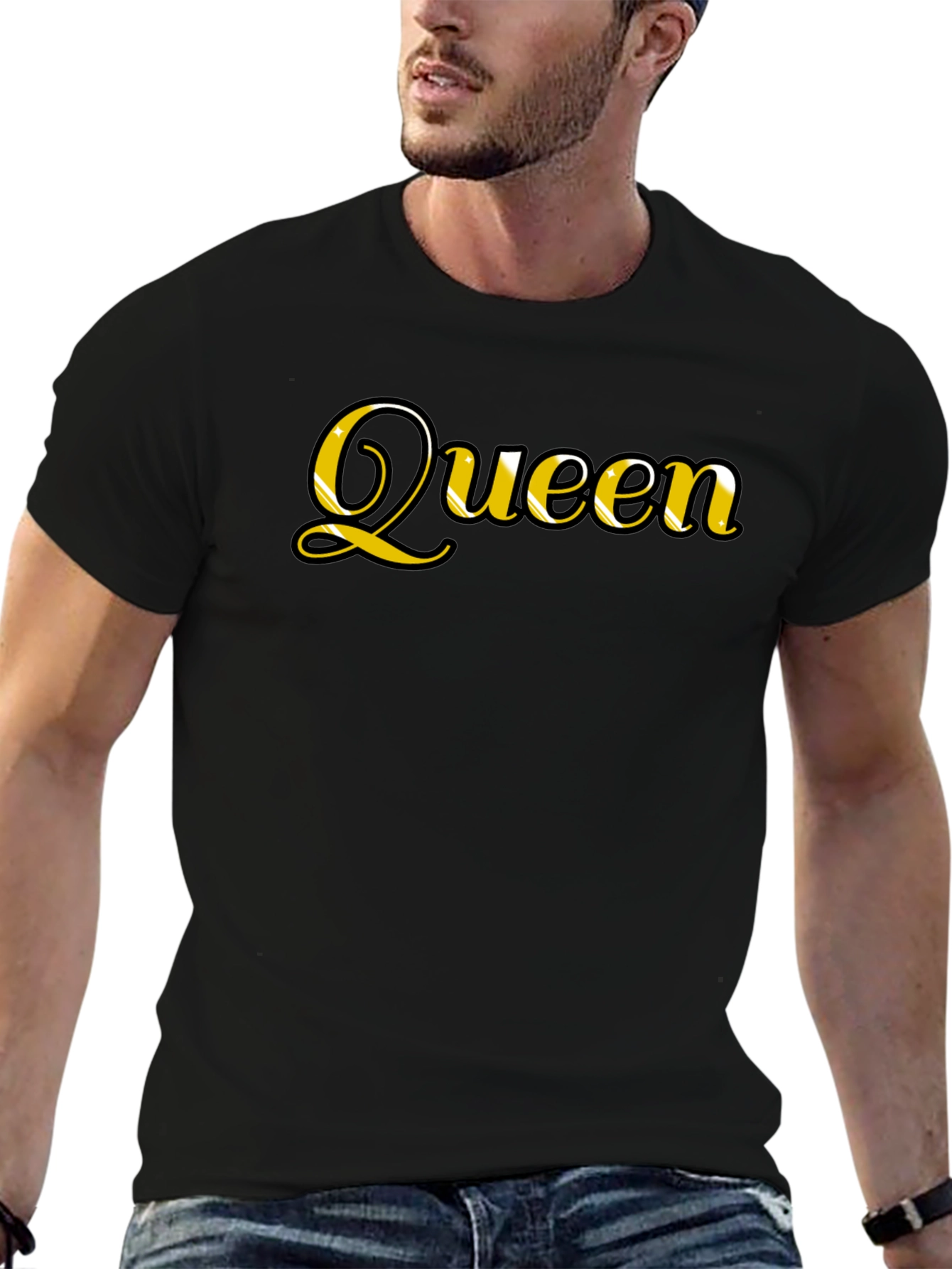 Queen Graphic Tee - Black Casual T-Shirt