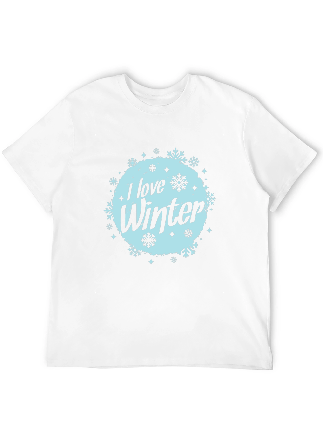 I Love Winter Graphic Tee - Mens Black T-Shirt