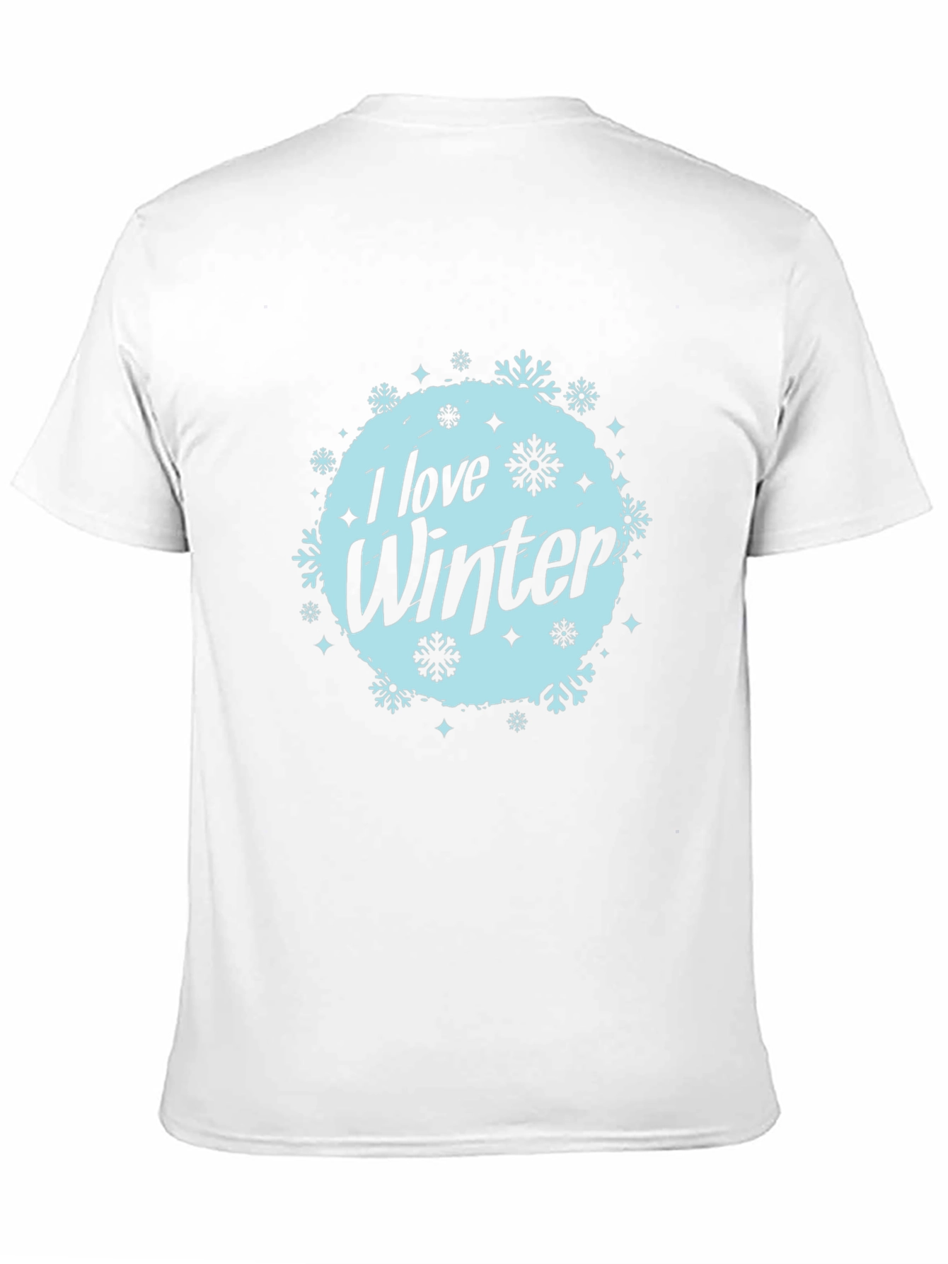 I Love Winter Graphic Tee - Mens Black T-Shirt