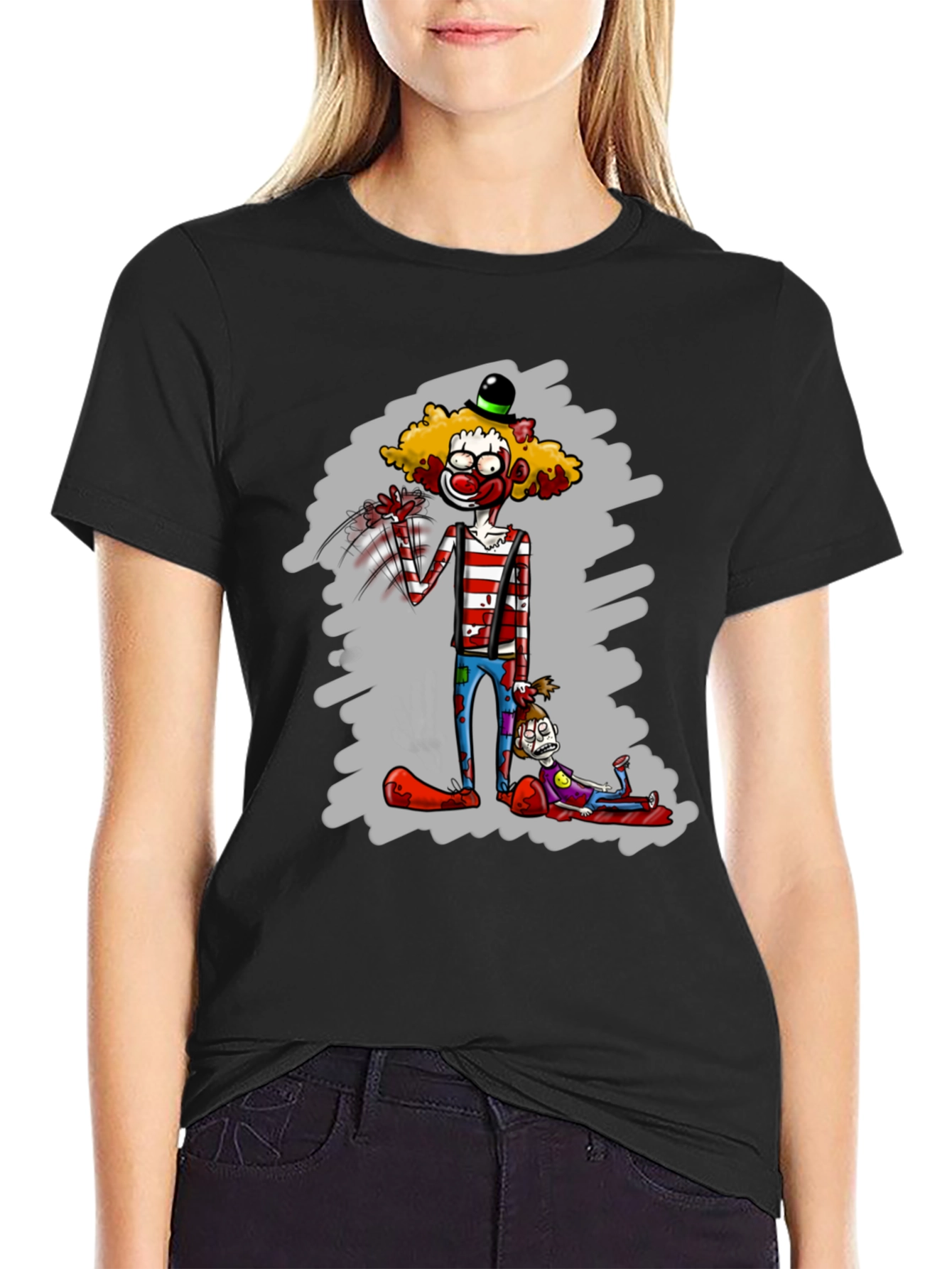 Creepy Clown T-Shirt - Unique Graphic Tee