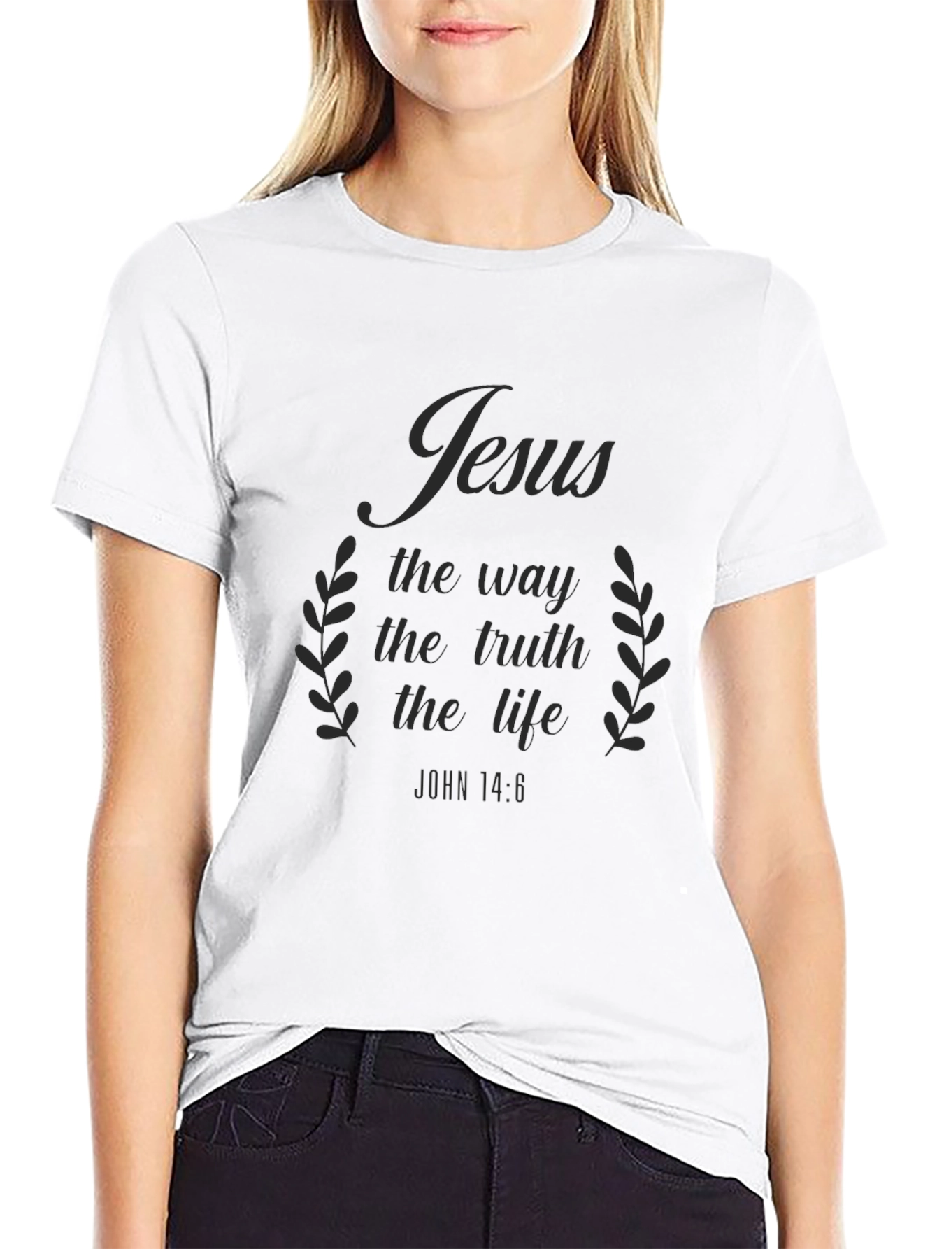 Jesus the Way Truth Life Graphic T-Shirt