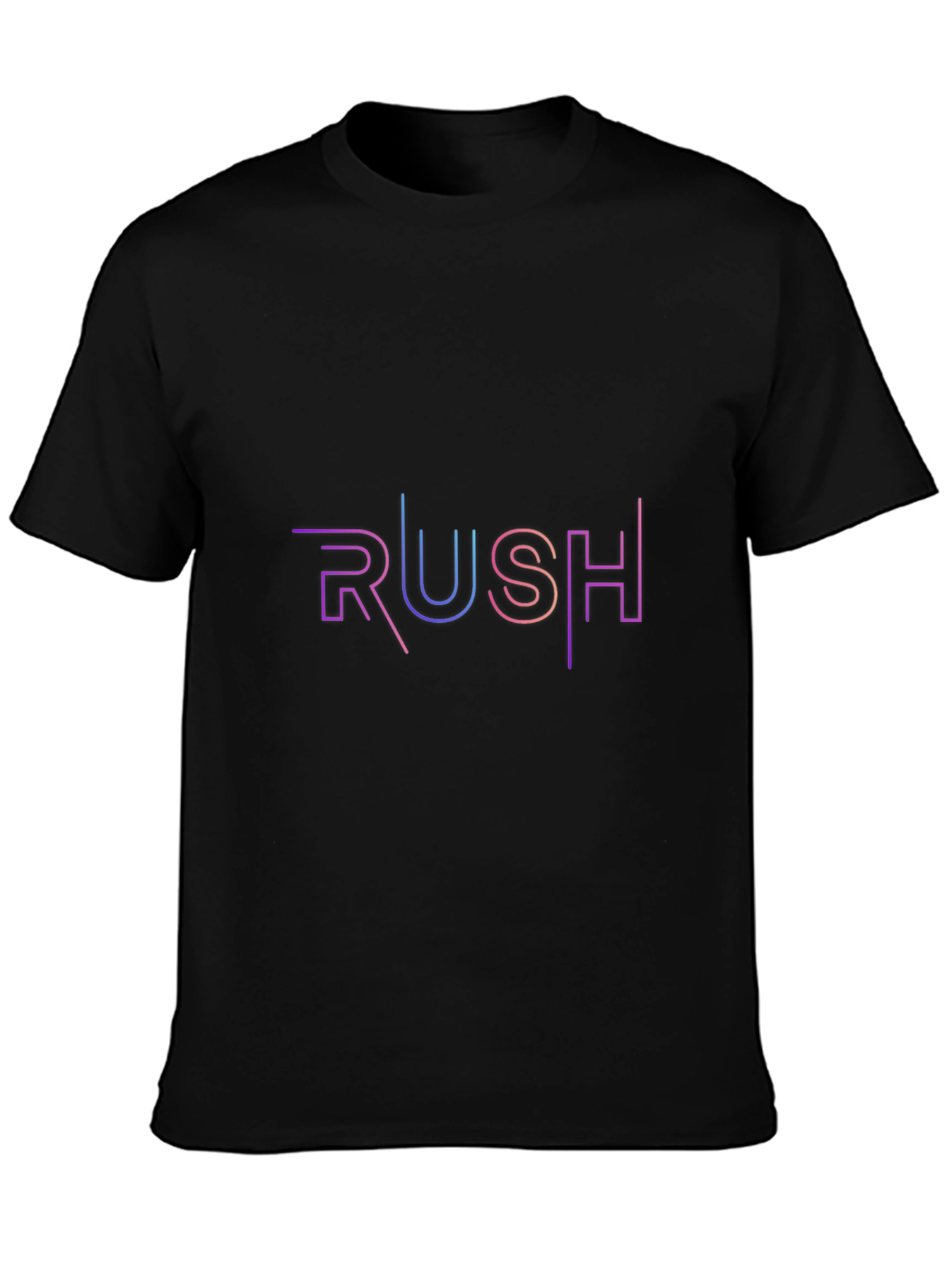 Rush Graphic Print Black T-Shirt