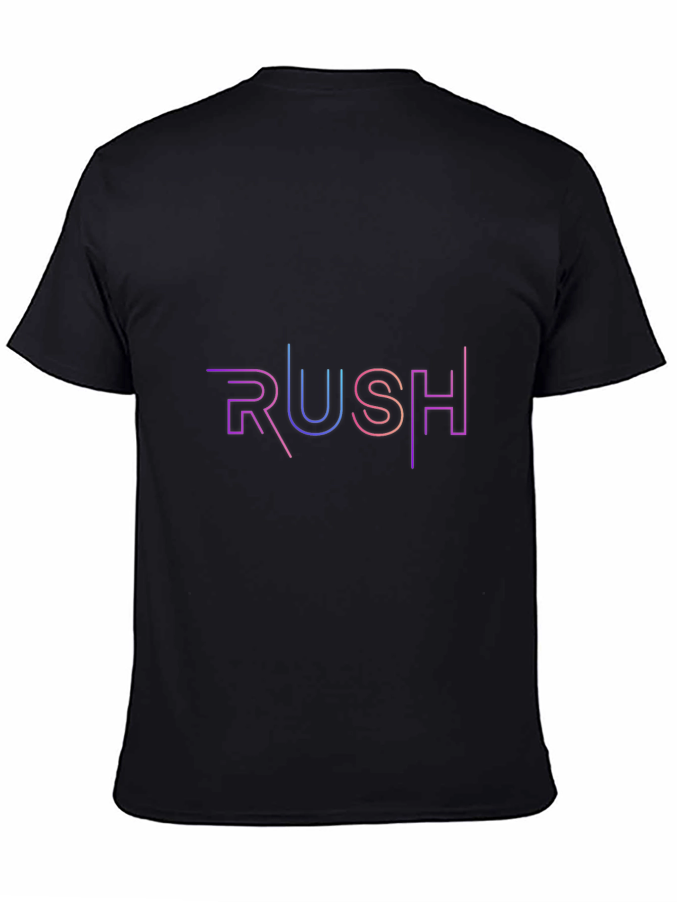 Rush Graphic Print Black T-Shirt