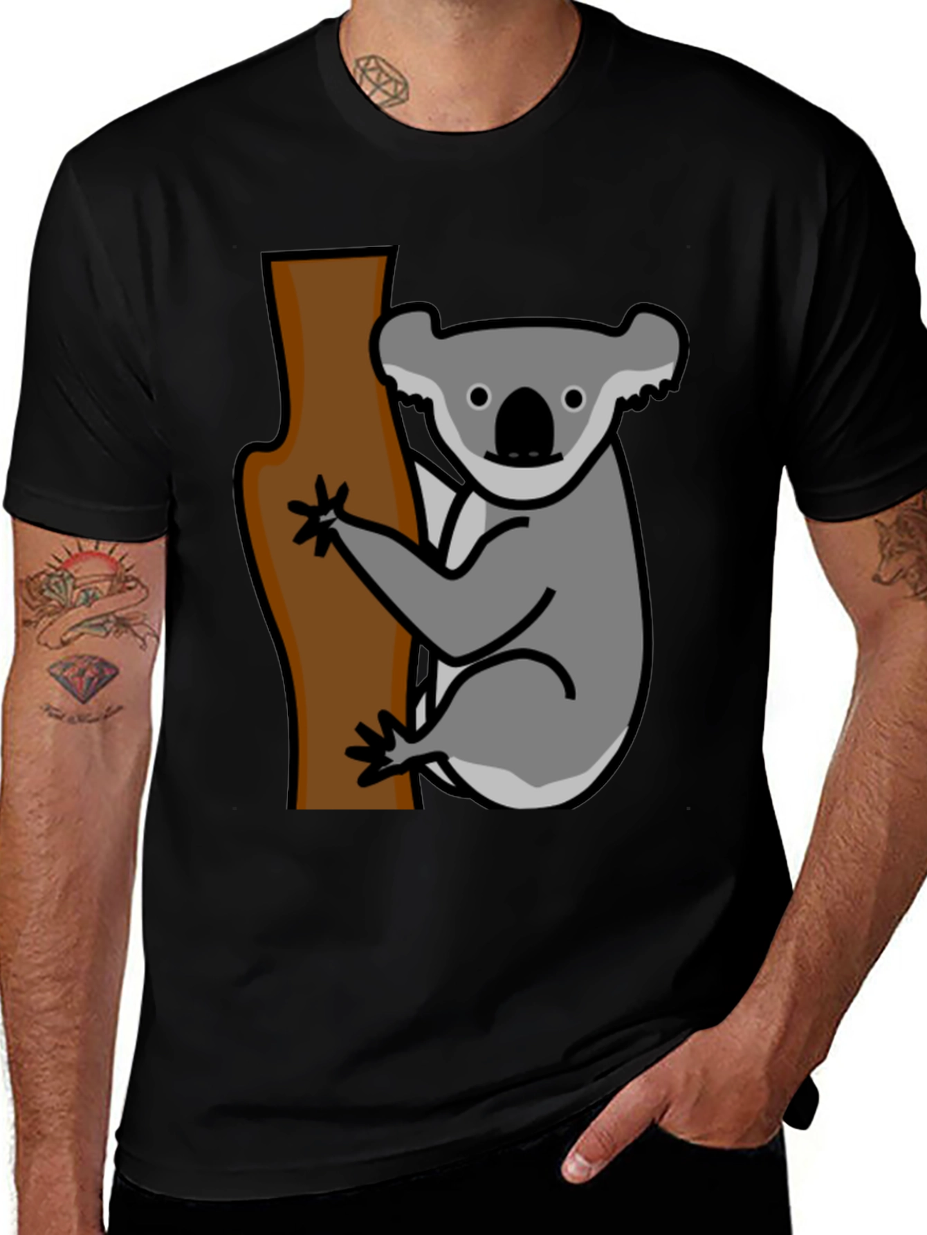 Koala Bear Tree T-Shirt - Casual Graphic Tee
