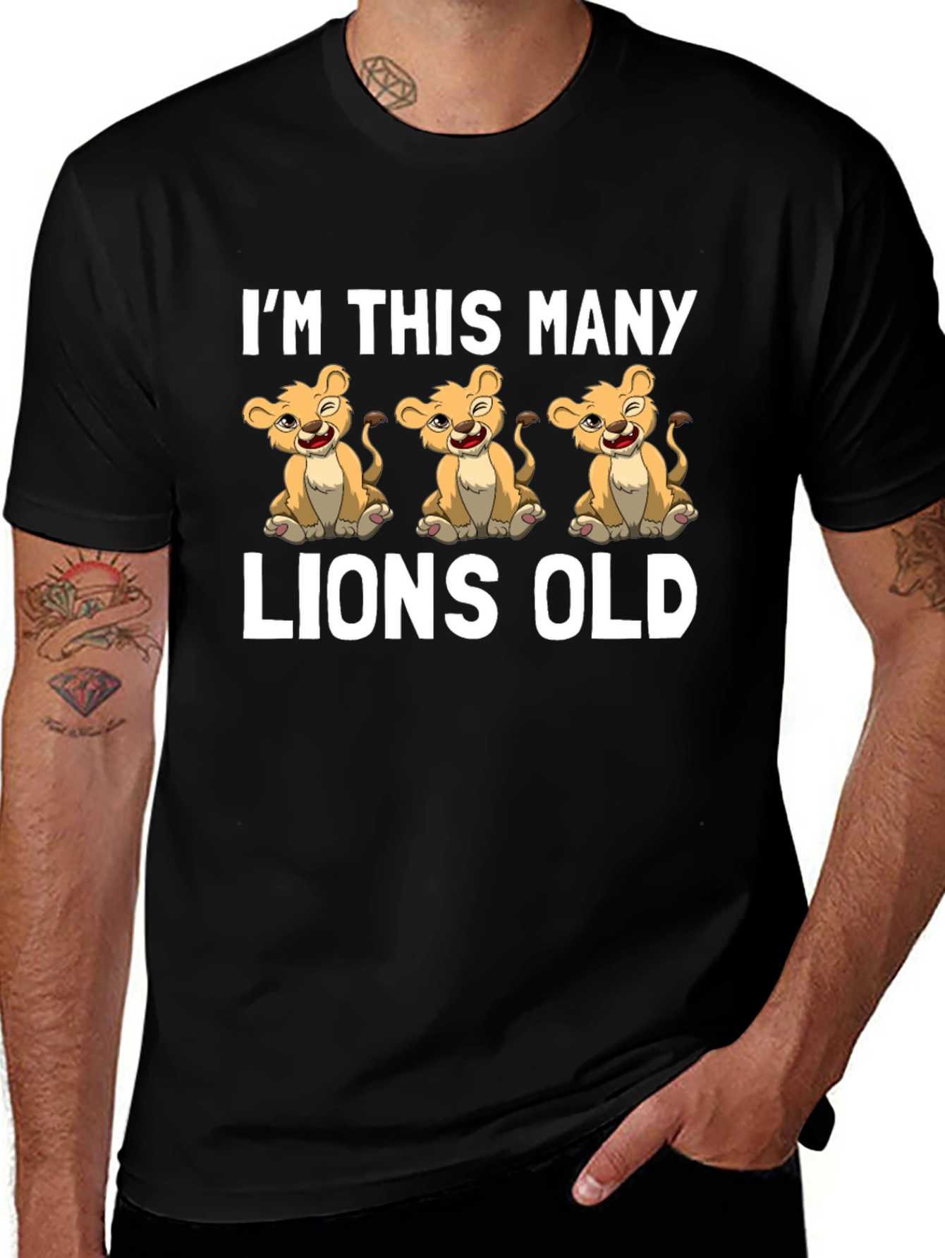 Im This Many Lions Old T-Shirt