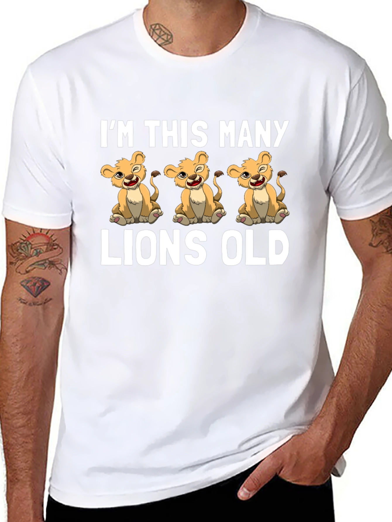 Im This Many Lions Old T-Shirt