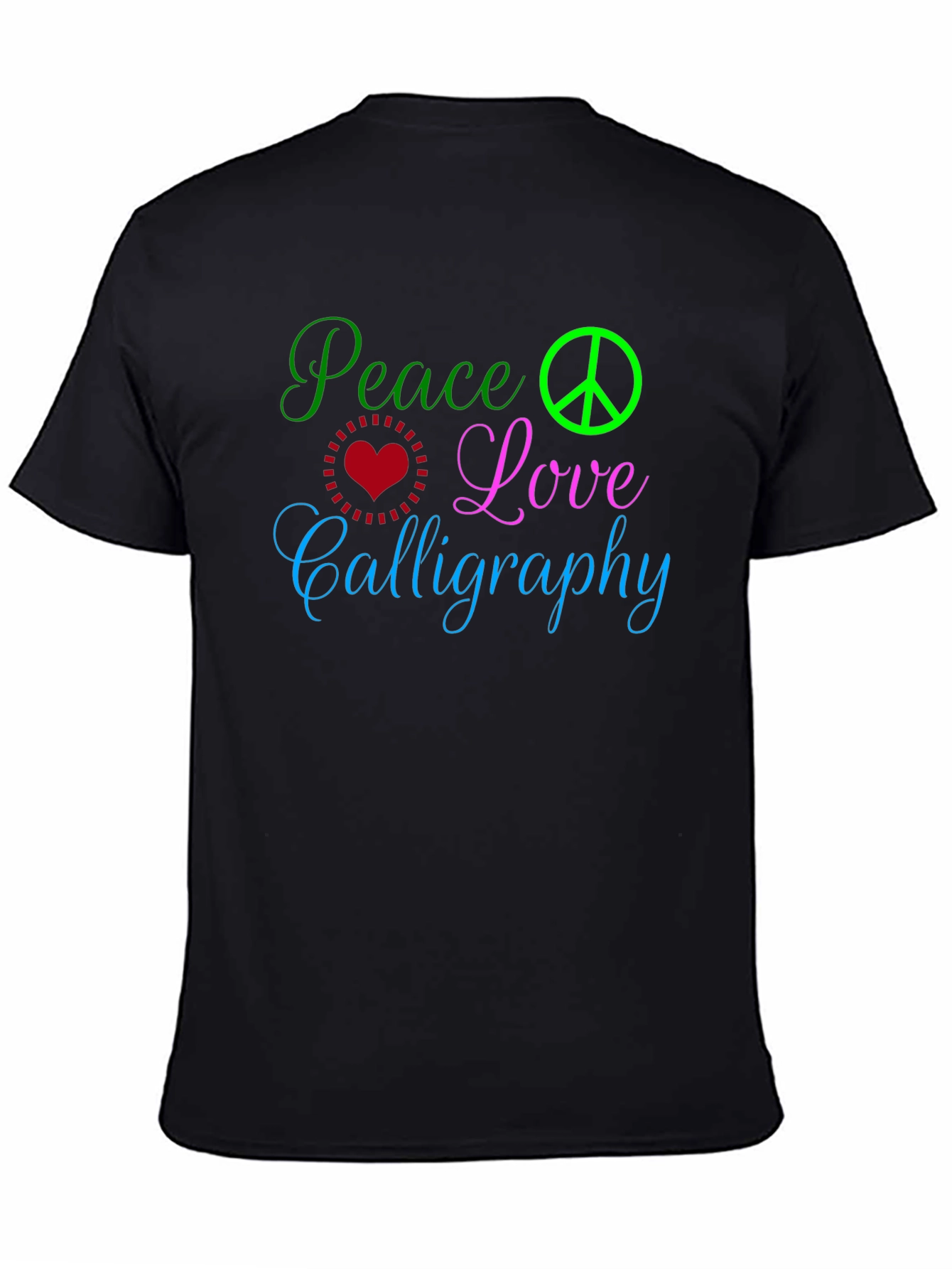 Peace Love Calligraphy T-Shirt