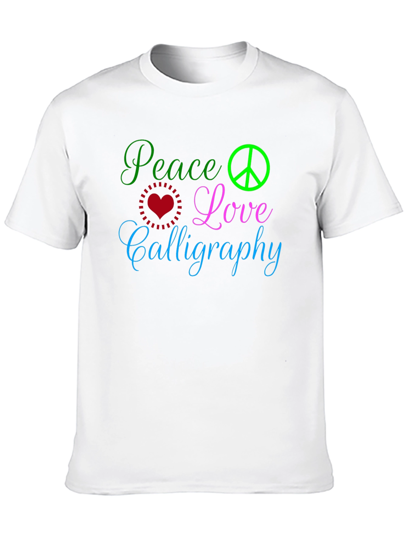 Peace Love Calligraphy T-Shirt