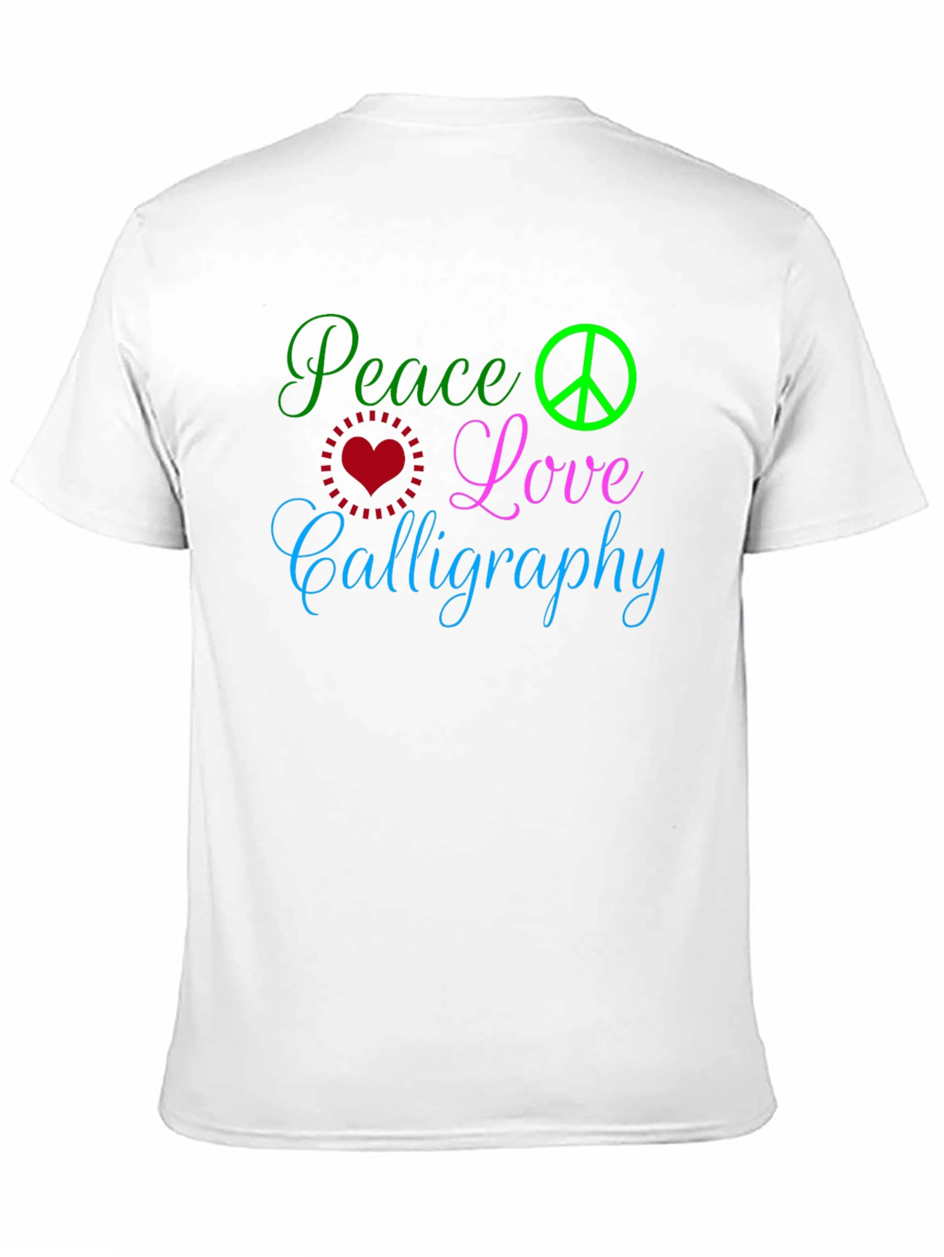 Peace Love Calligraphy T-Shirt