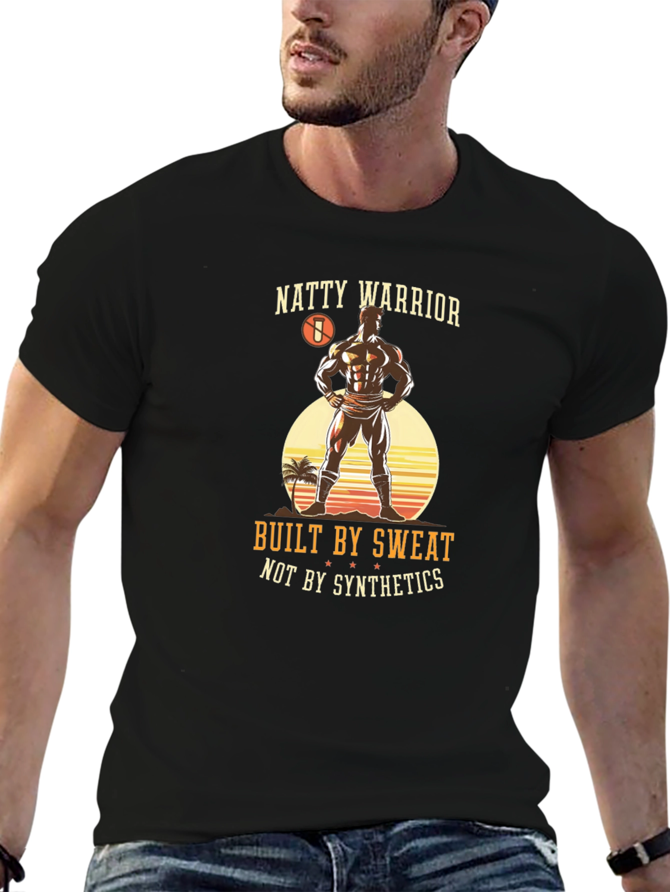 Natty Warrior Black Graphic Tee