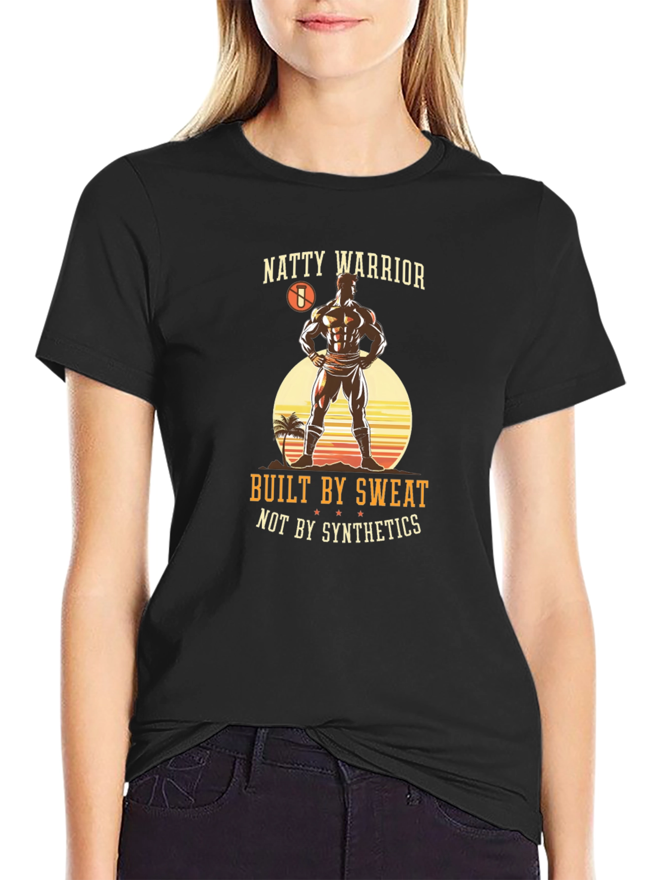 Natty Warrior Black Graphic Tee