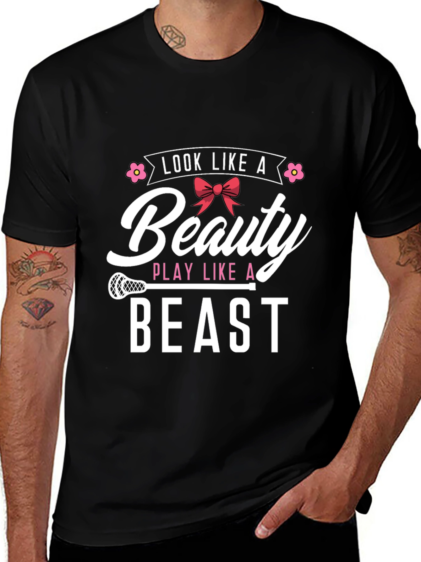 Beauty and the Beast Lacrosse T-Shirt