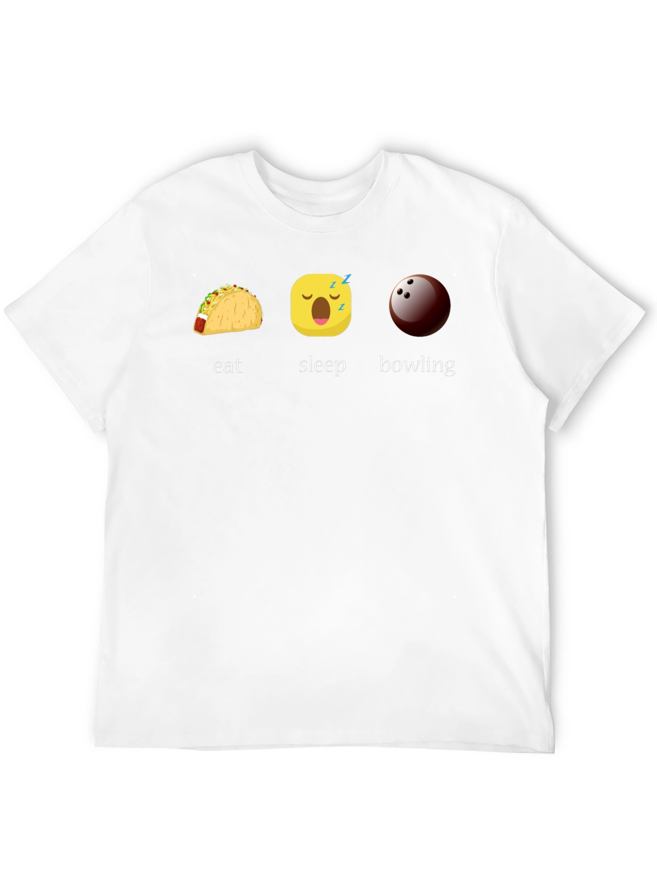 Eat Sleep Bowling Graphic Tee - Black T-Shirt