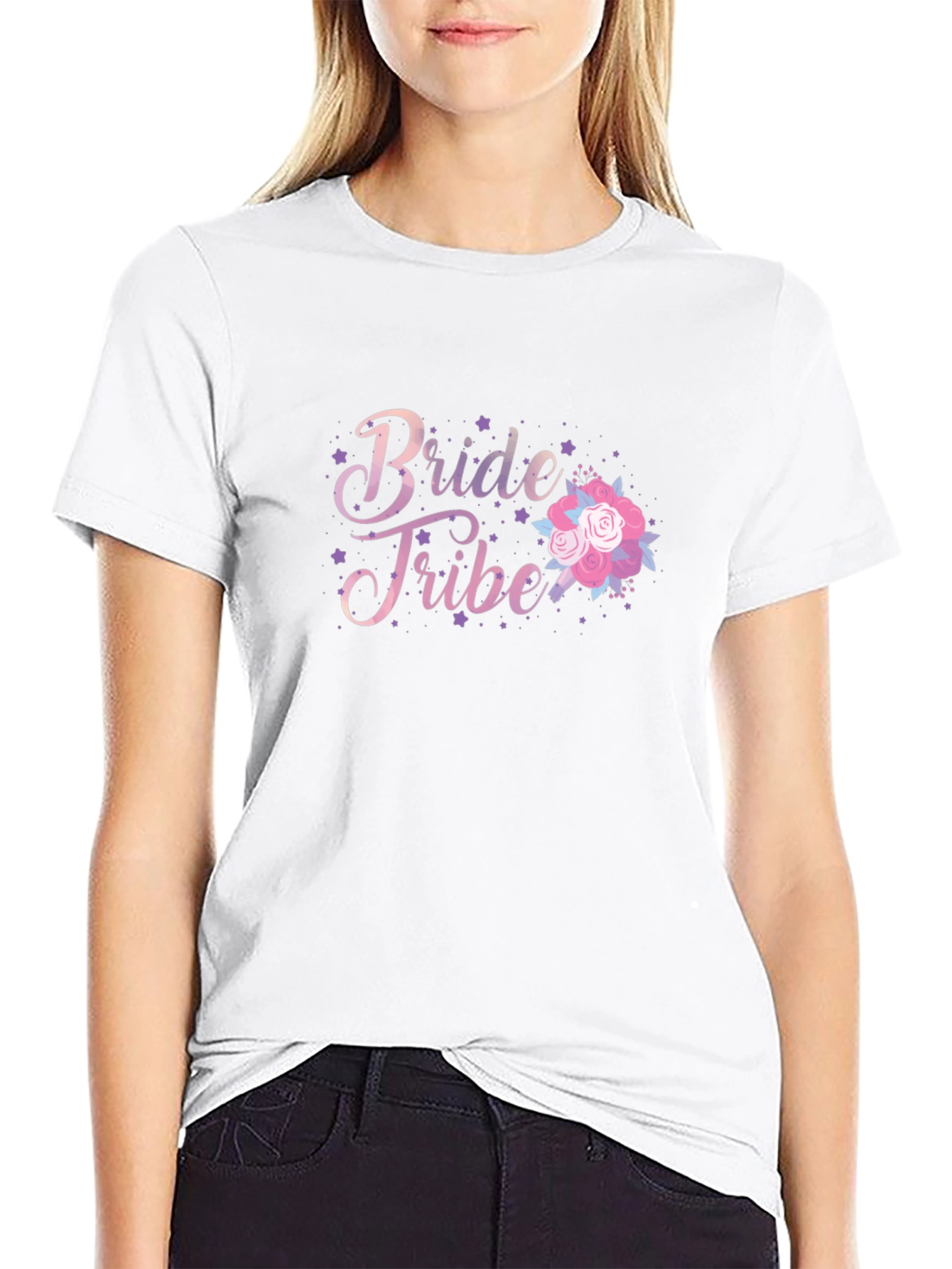 Bride Tribe Floral Graphic T-Shirt