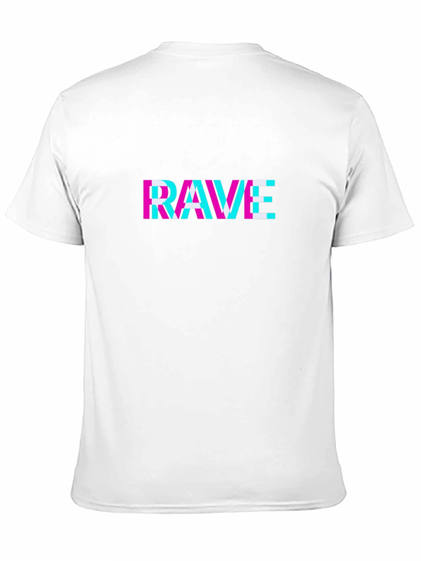 Rave Glitch T-Shirt - Black Cotton Tee