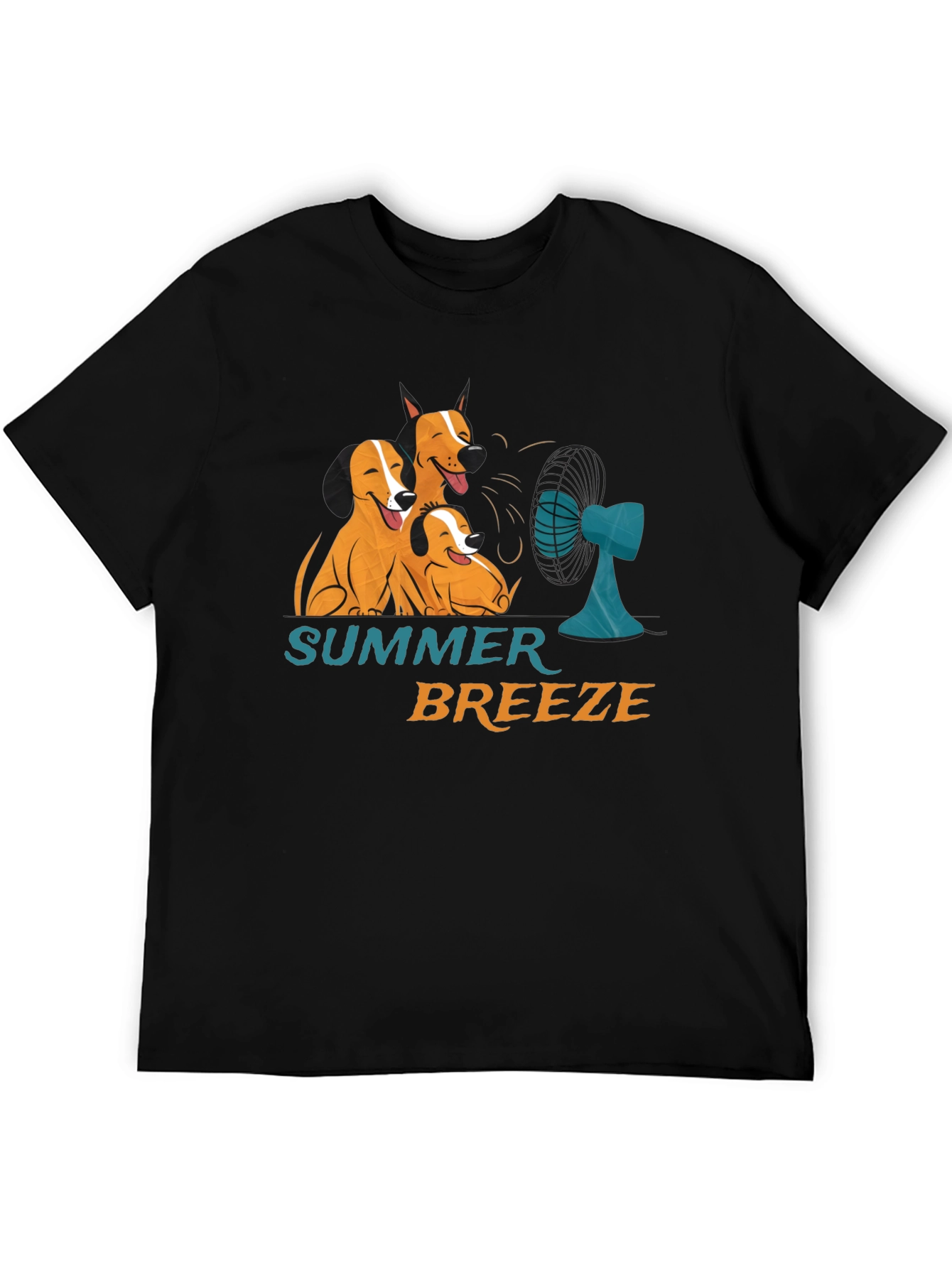 Summer Breeze Dog Graphic T-Shirt