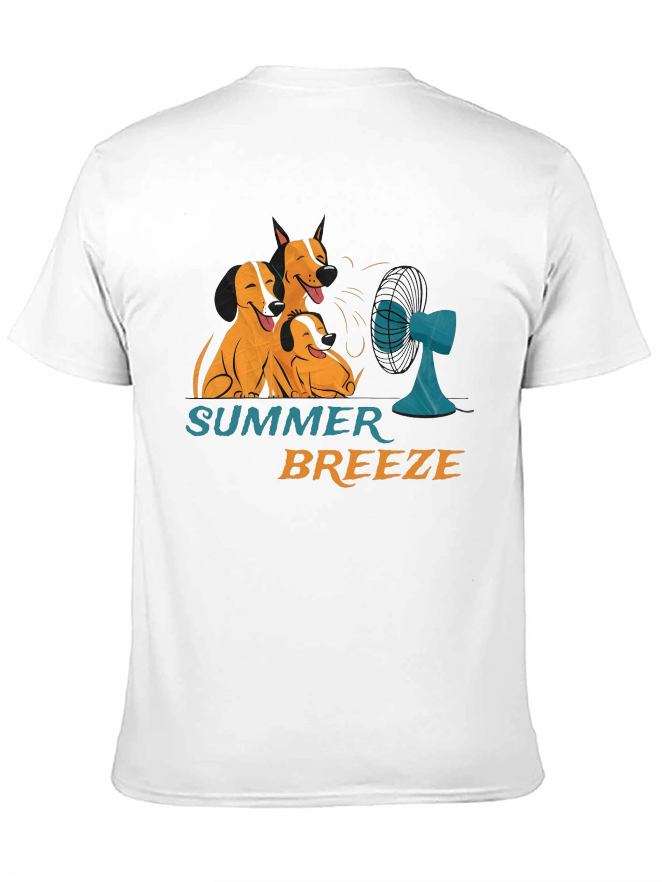 Summer Breeze Dog Graphic T-Shirt