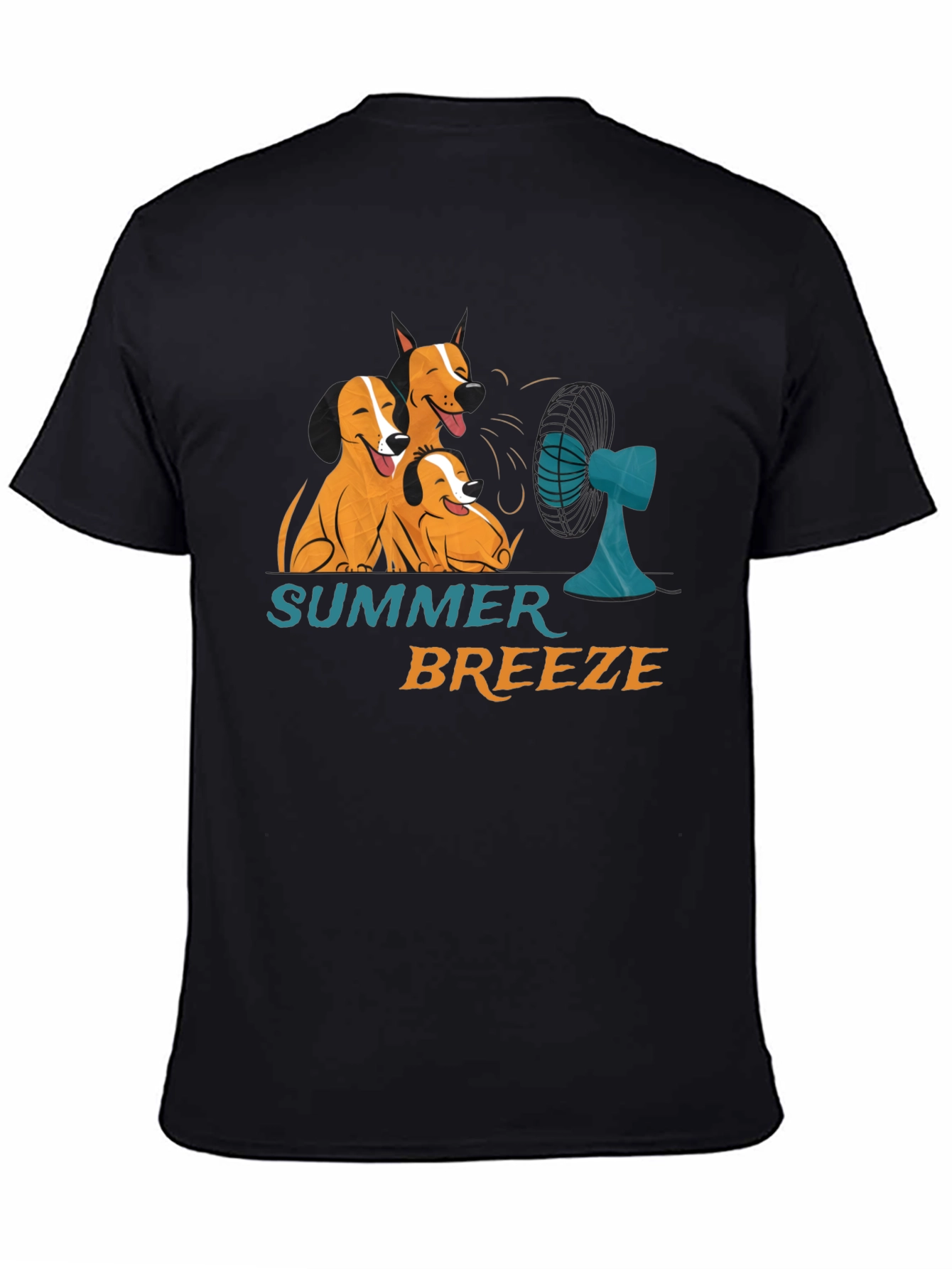 Summer Breeze Dog Graphic T-Shirt
