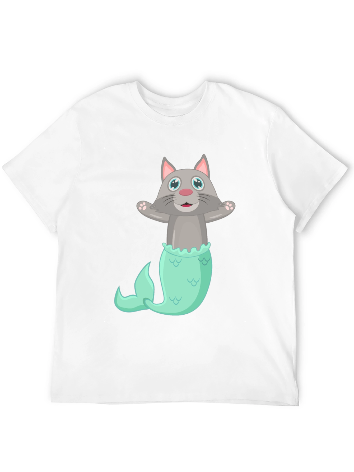 Cat Mermaid T-Shirt - Funny Graphic Tee