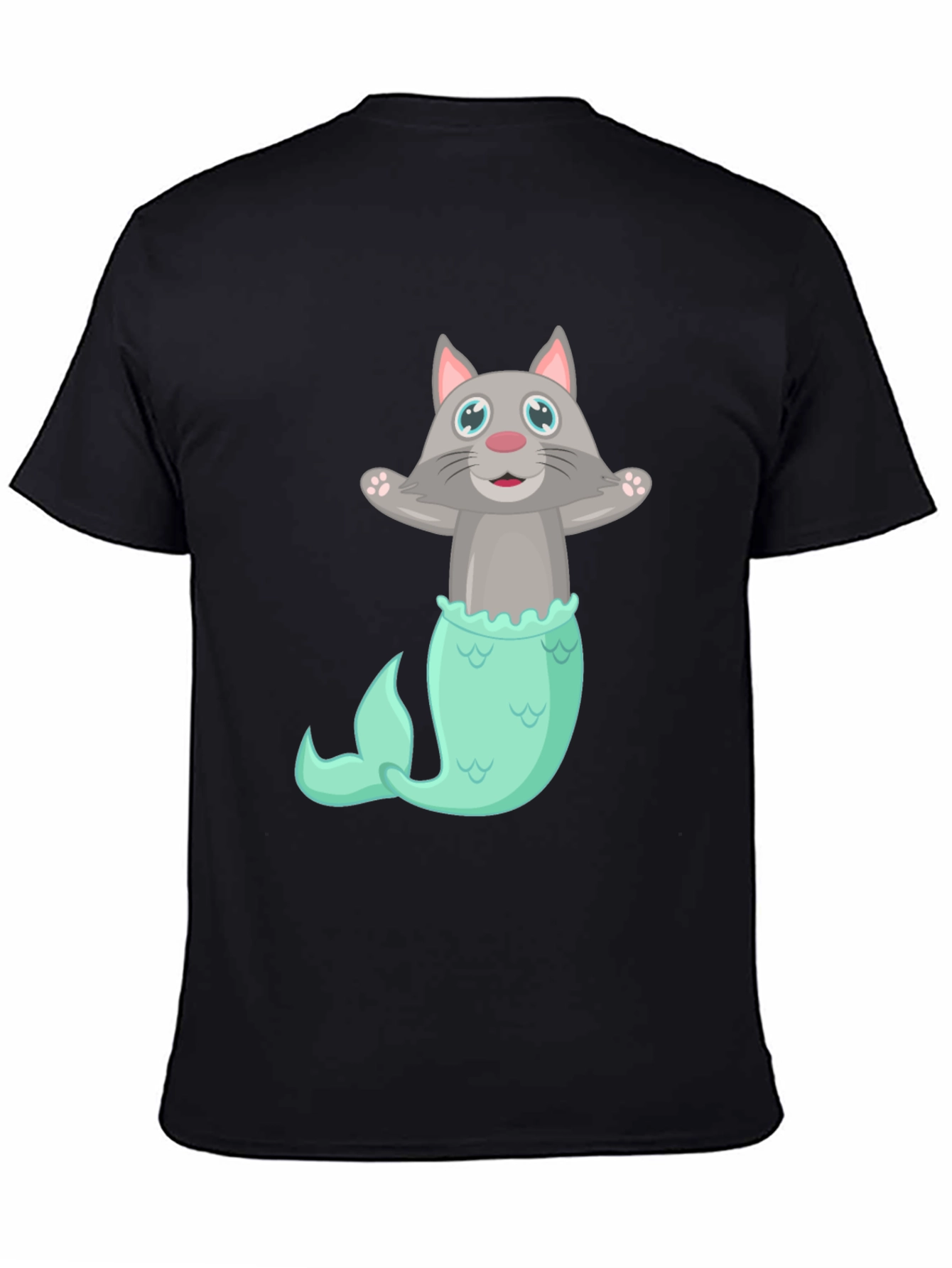 Cat Mermaid T-Shirt - Funny Graphic Tee