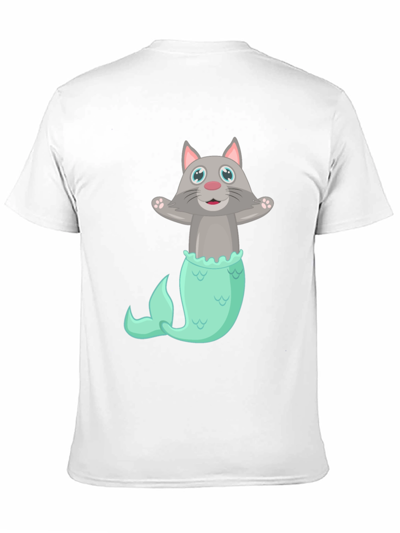 Cat Mermaid T-Shirt - Funny Graphic Tee