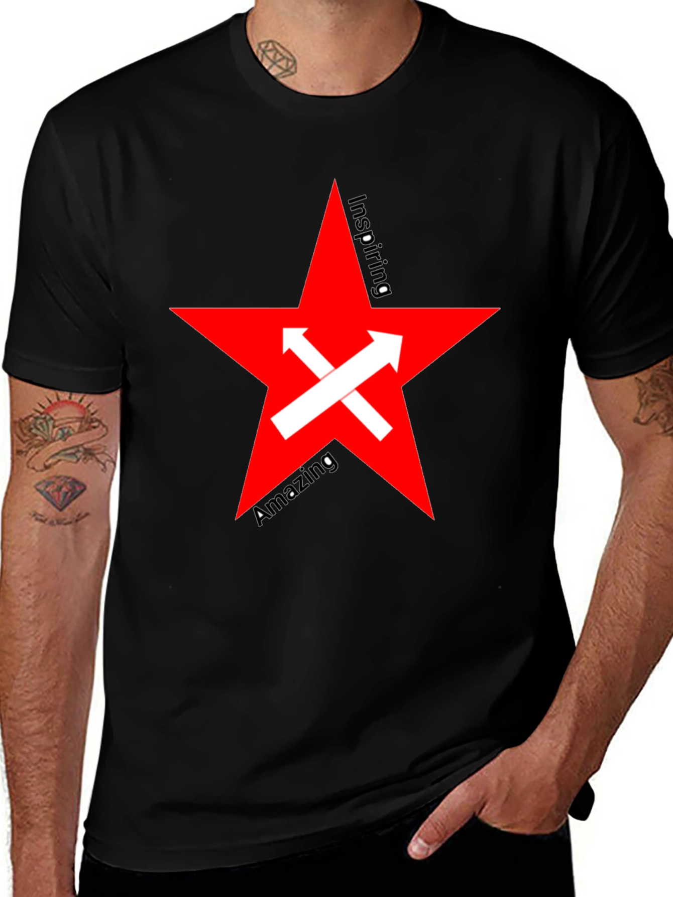 Inspiring Red Star Graphic Tee
