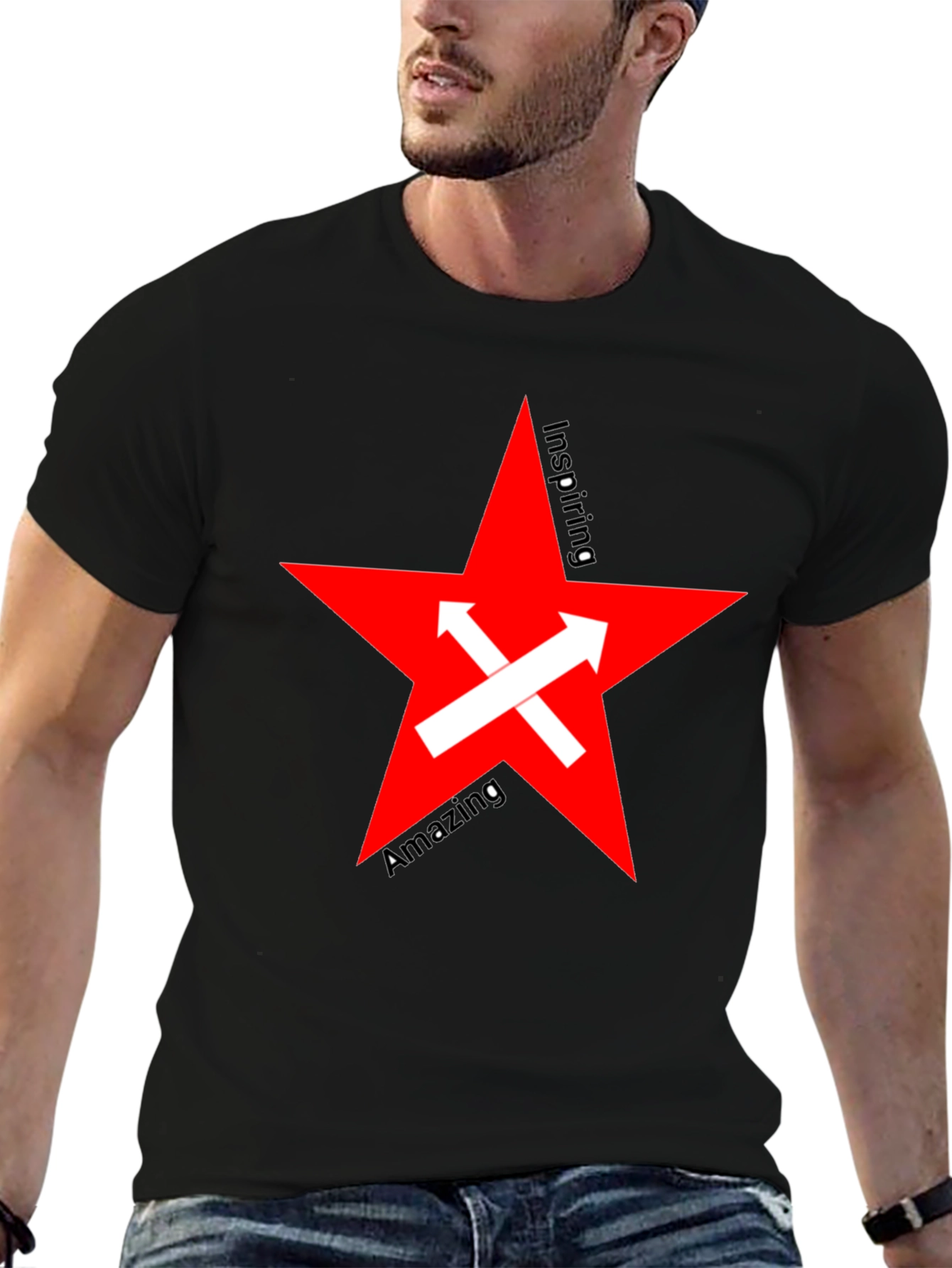 Inspiring Red Star Graphic Tee