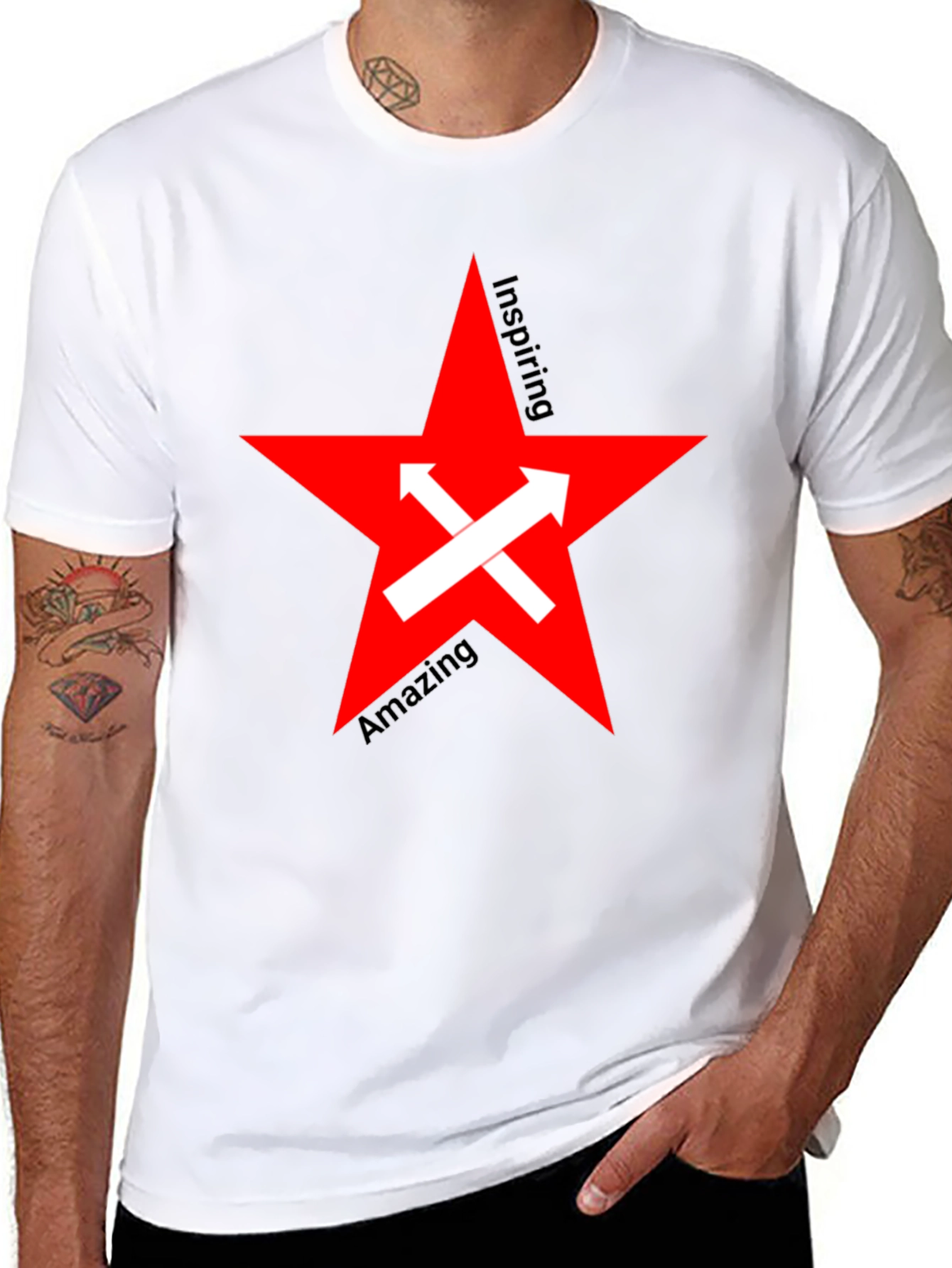 Inspiring Red Star Graphic Tee
