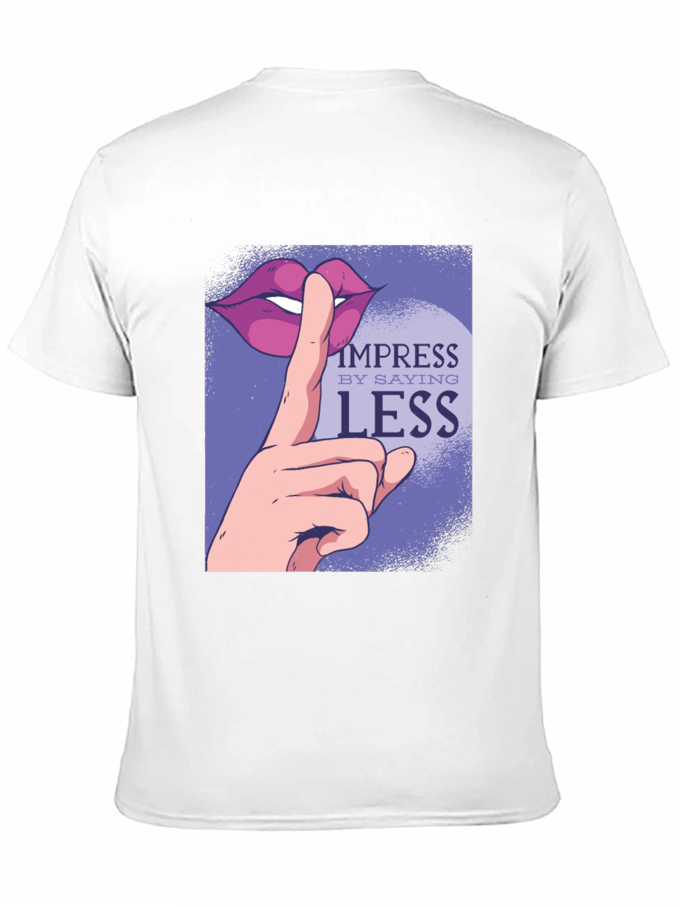 Impress By Saying Less Graphic Tee - Black