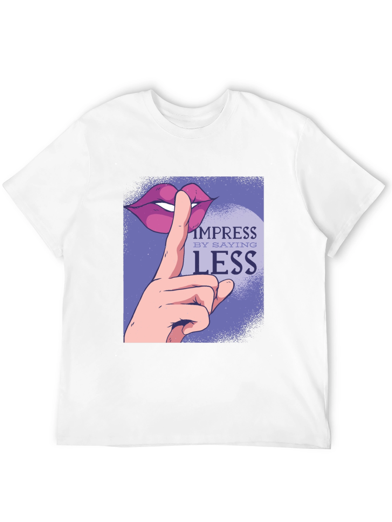 Impress By Saying Less Graphic Tee - Black