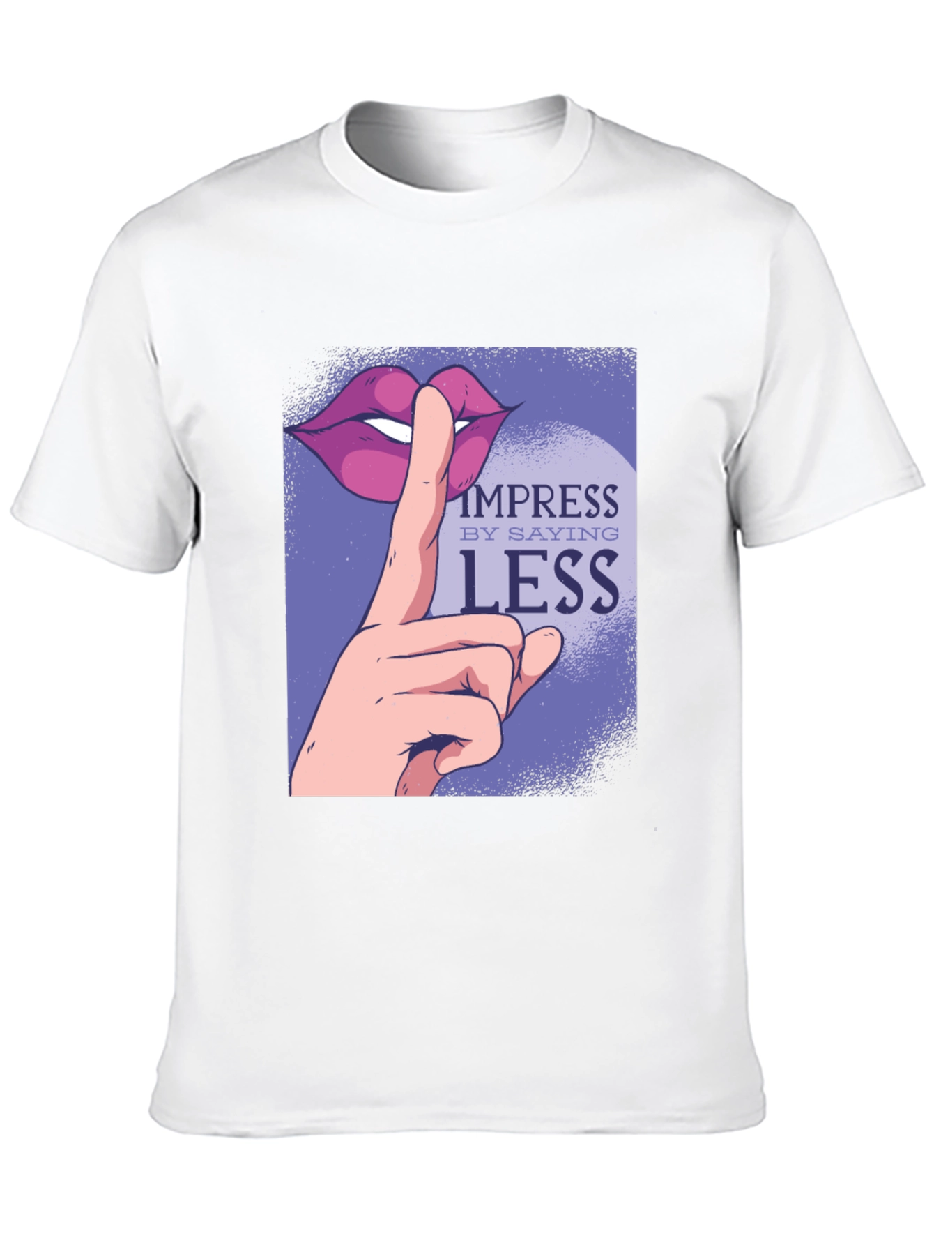 Impress By Saying Less Graphic Tee - Black