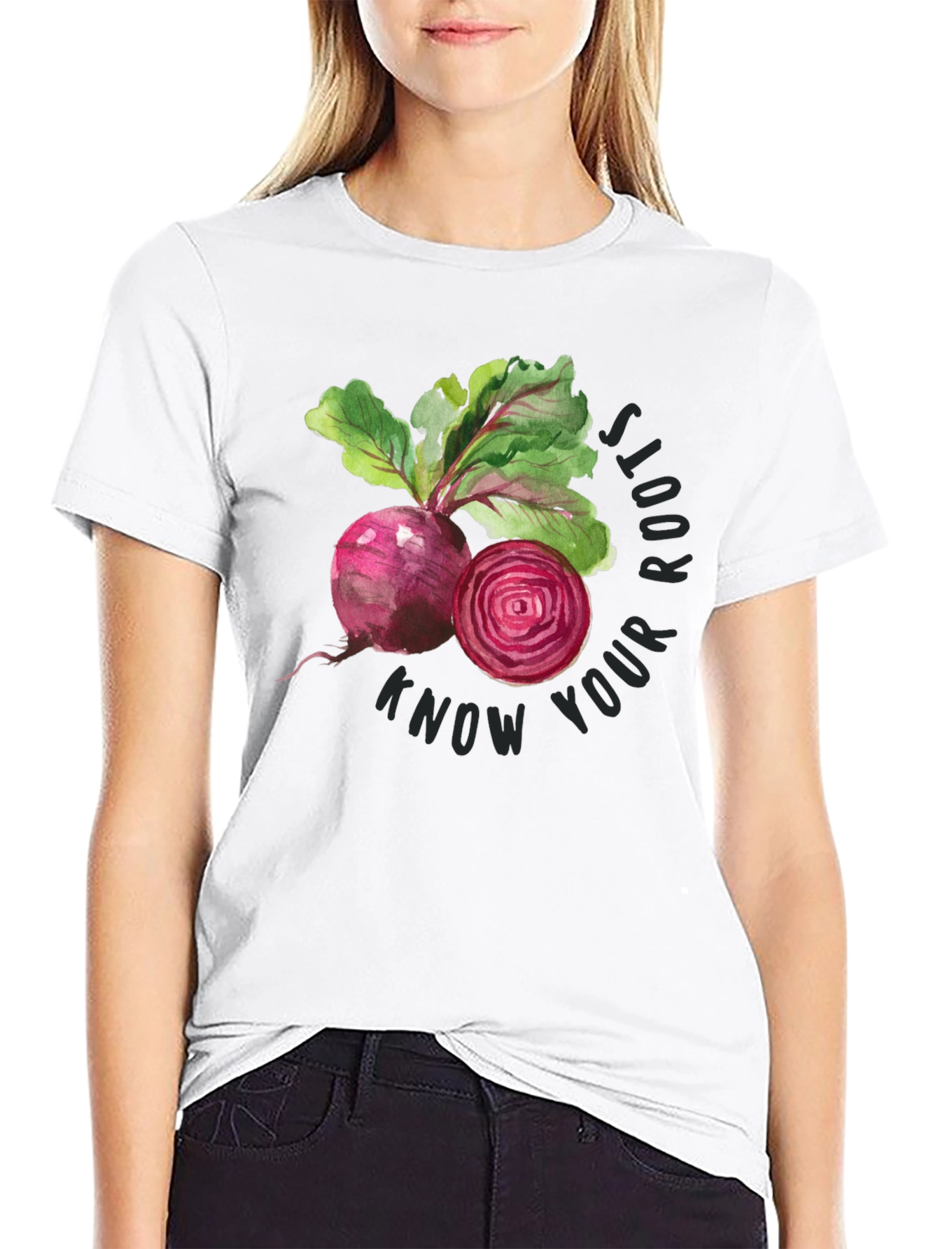 Know Your Roots Beetroot Graphic T-Shirt