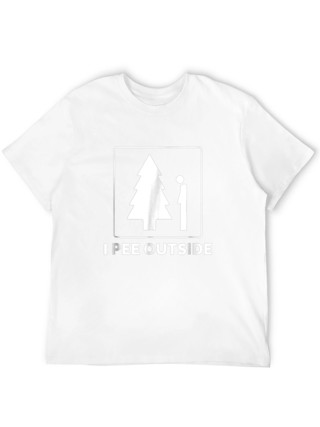 I Pee Outside T-Shirt - Humorous Graphic Tee