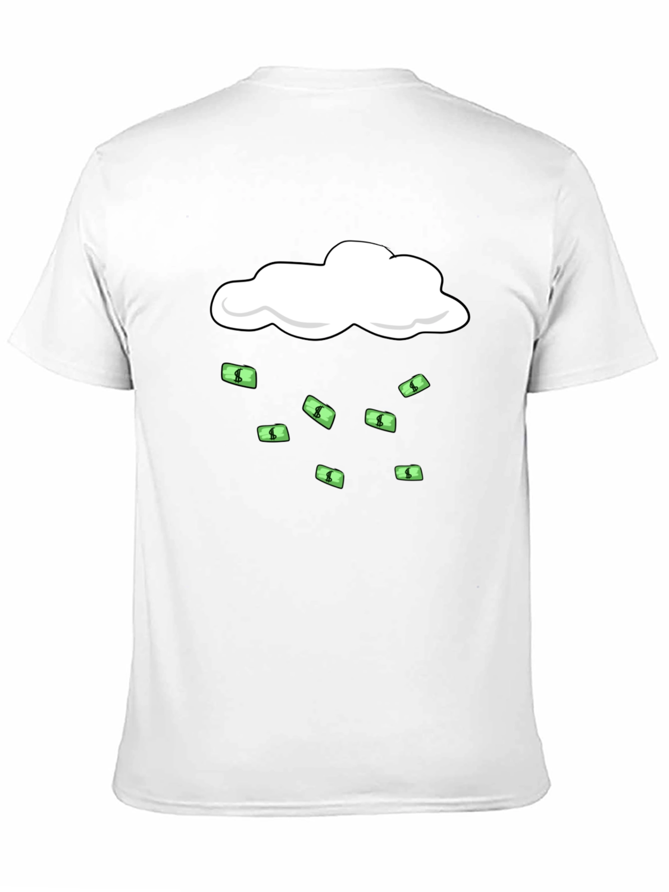 Money Rain T-Shirt - Black Graphic Tee