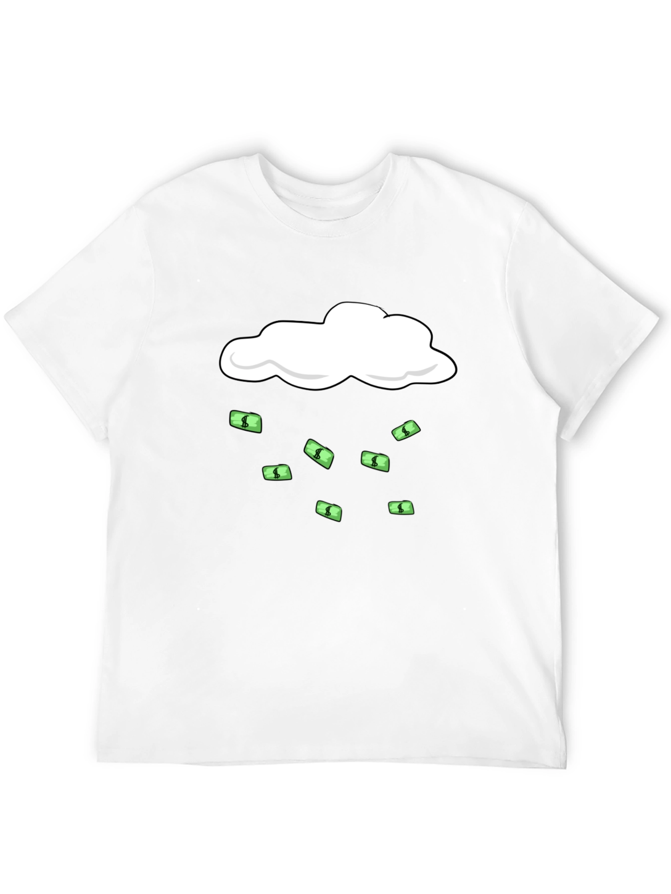 Money Rain T-Shirt - Black Graphic Tee