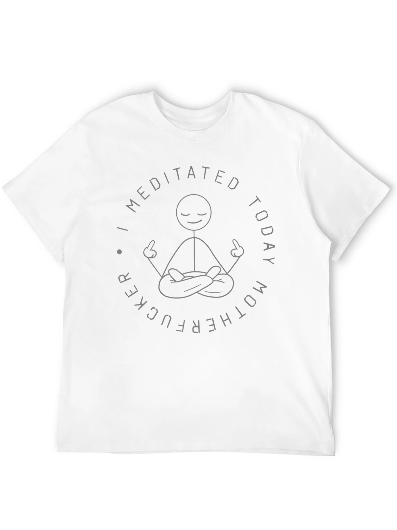 I Meditated Today Graphic Tee - Black