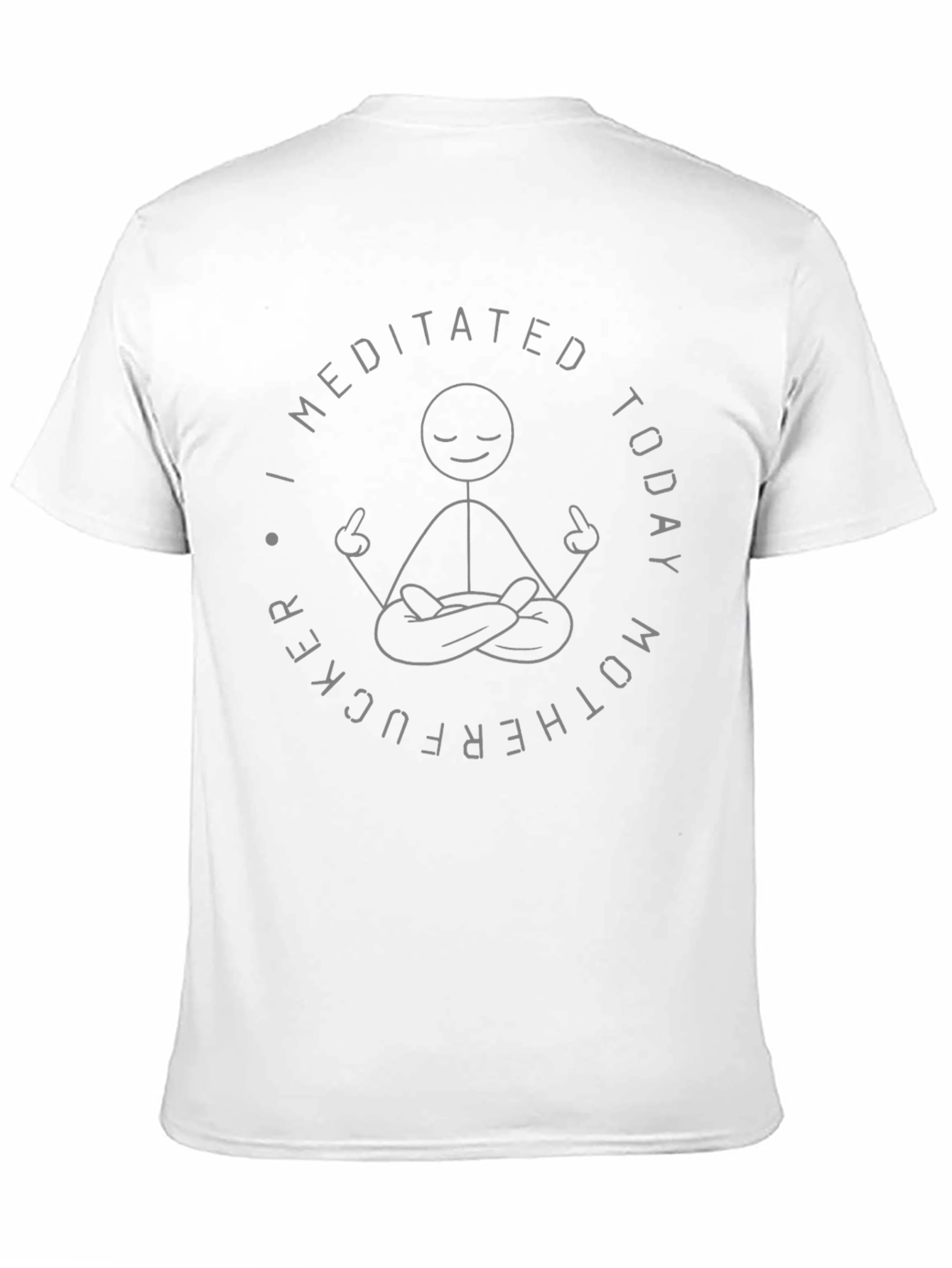 I Meditated Today Graphic Tee - Black