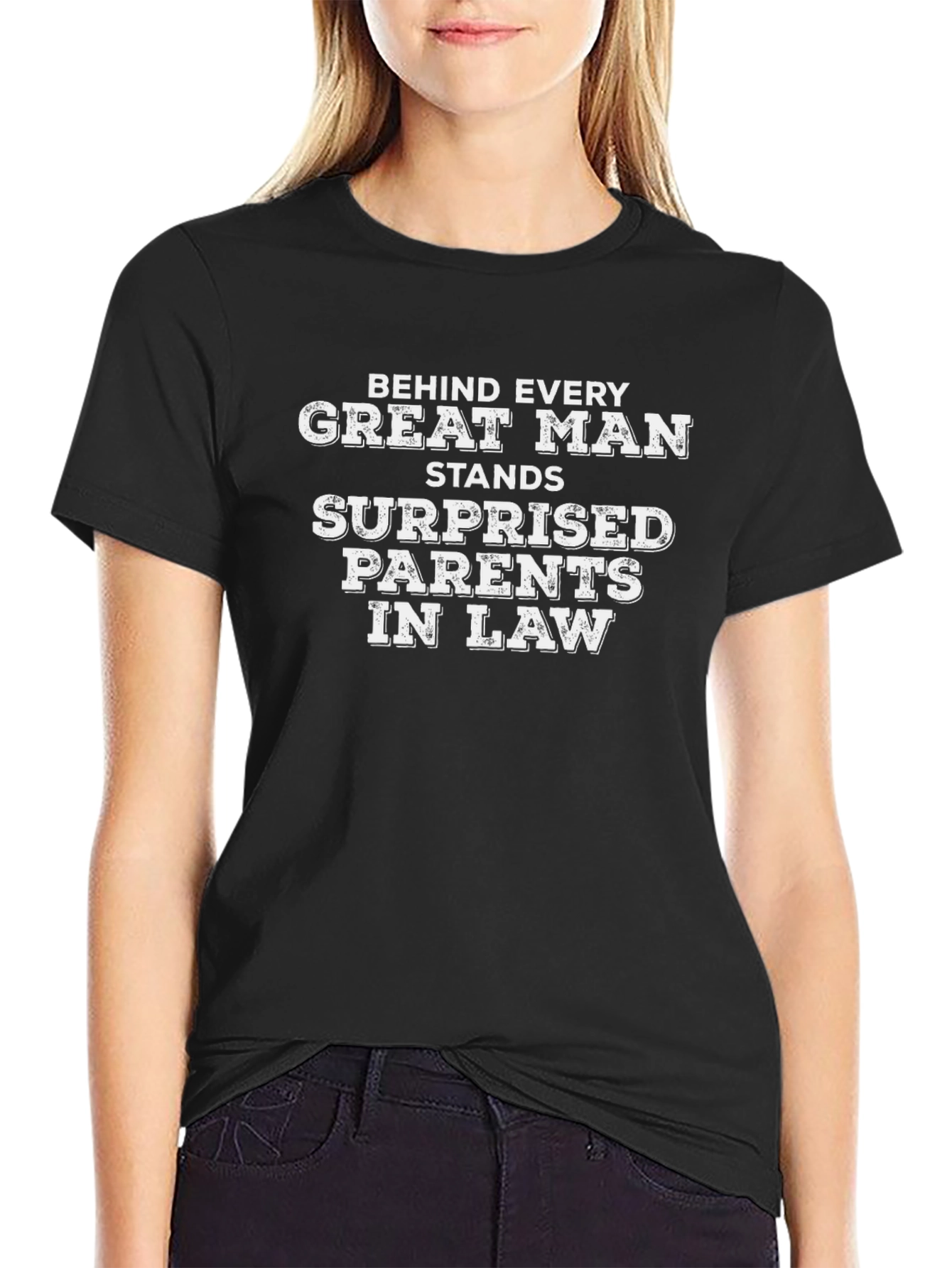 Funny Surprised Parents In Law Graphic Tee