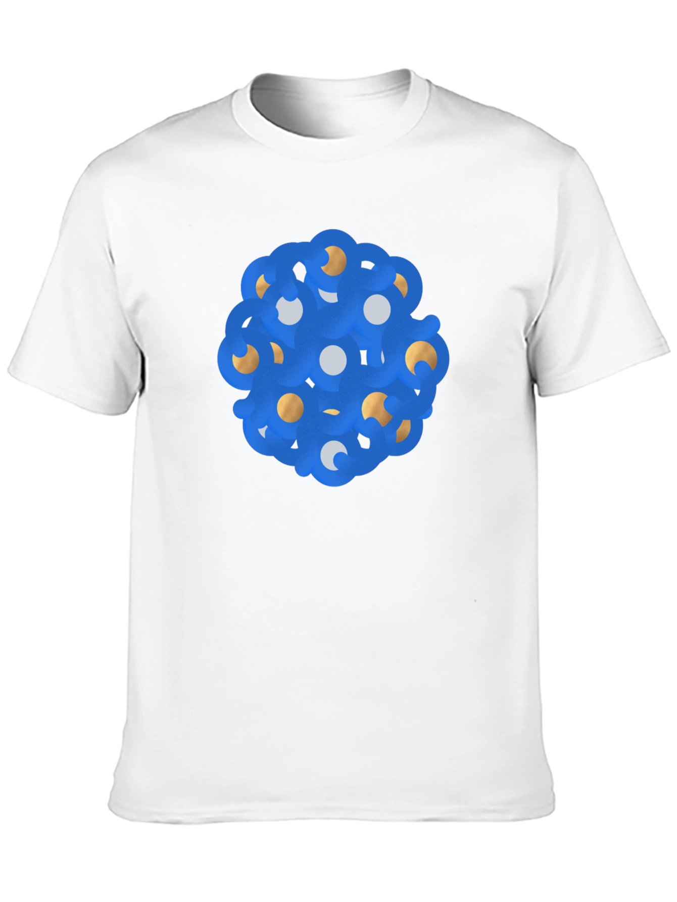 Abstract Sphere Graphic Tee - Stylish Black T-Shirt