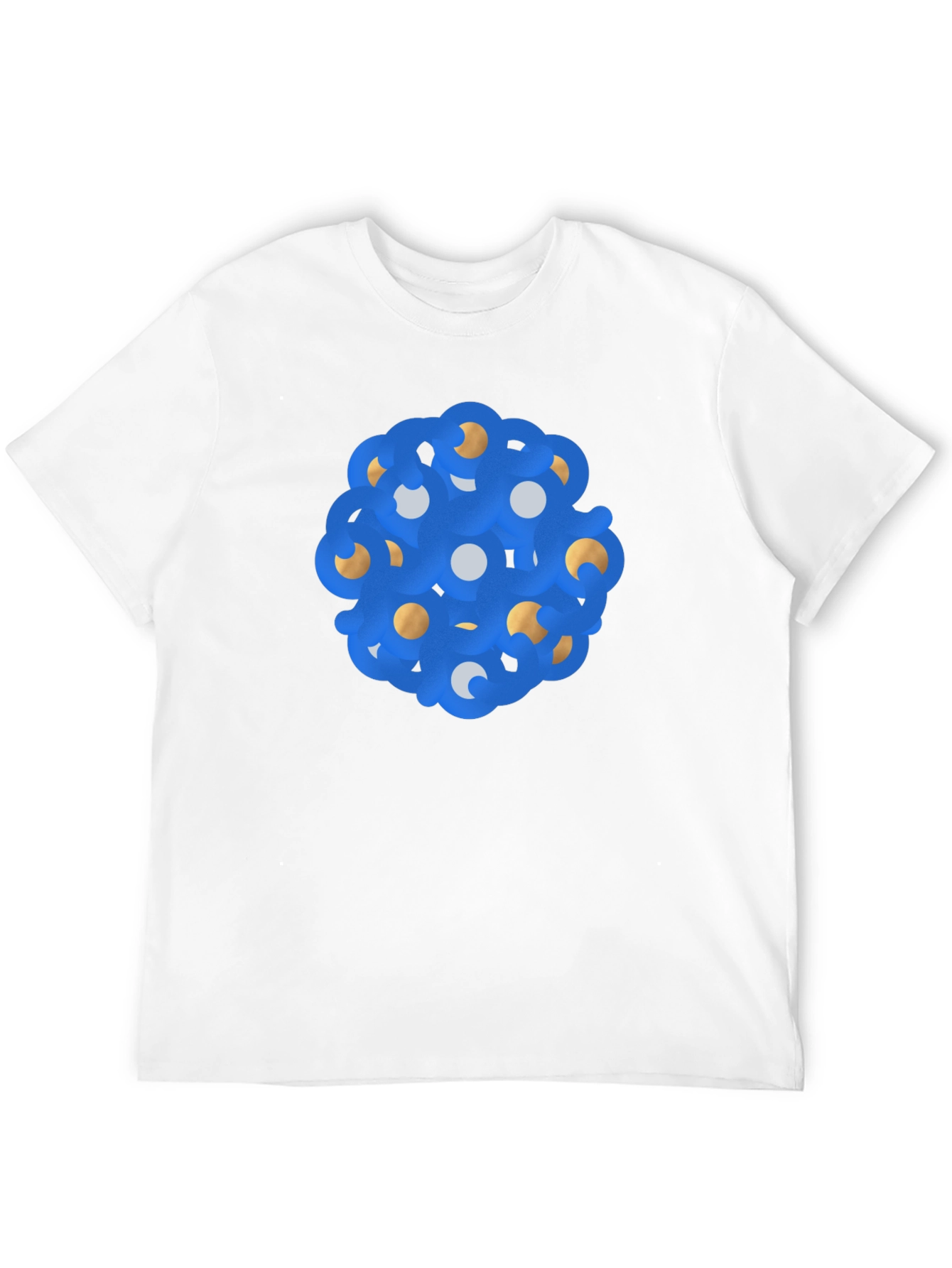 Abstract Sphere Graphic Tee - Stylish Black T-Shirt